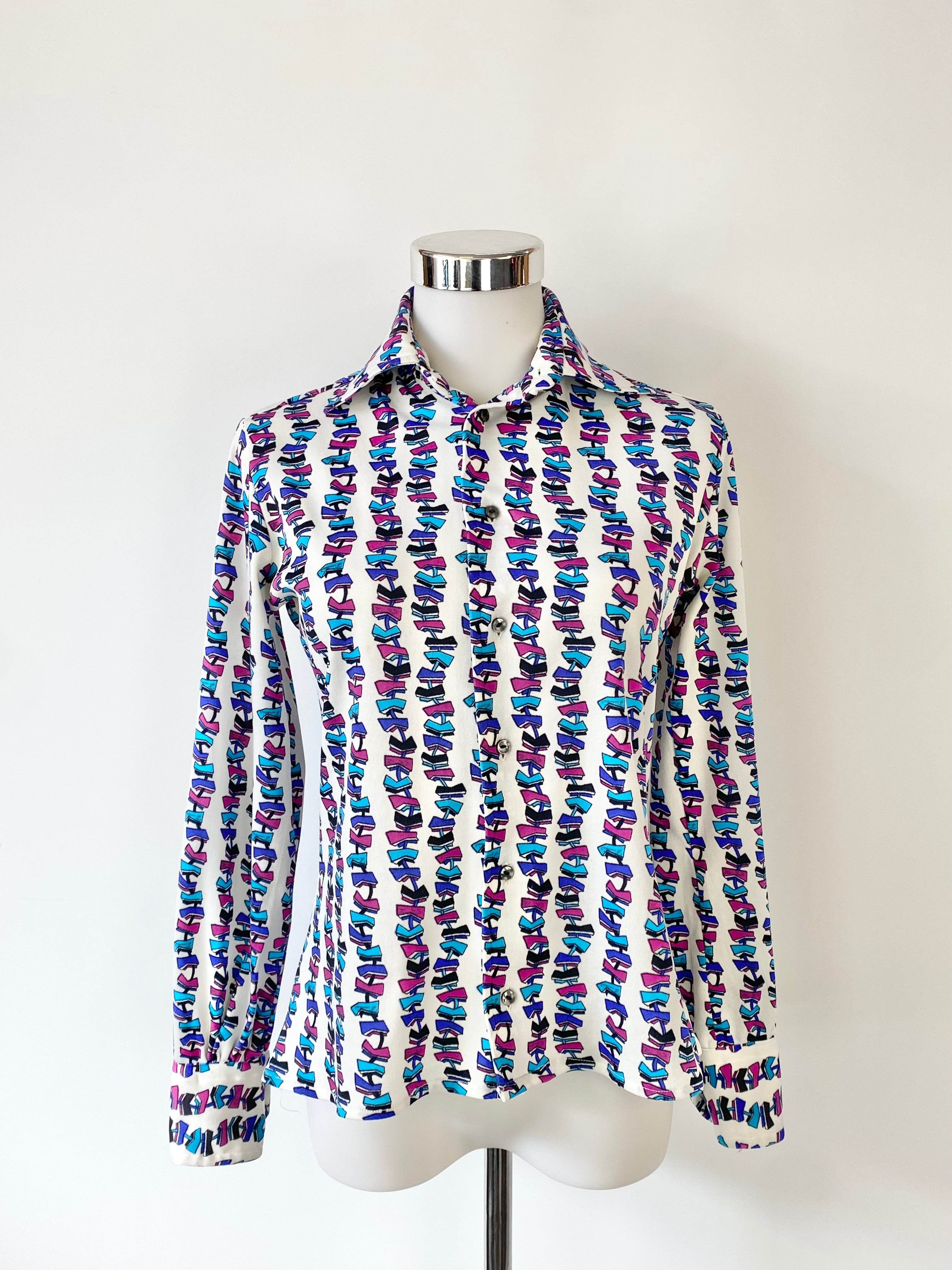 Vintage 70s Emilio Pucci Patterned Shirt - AU8