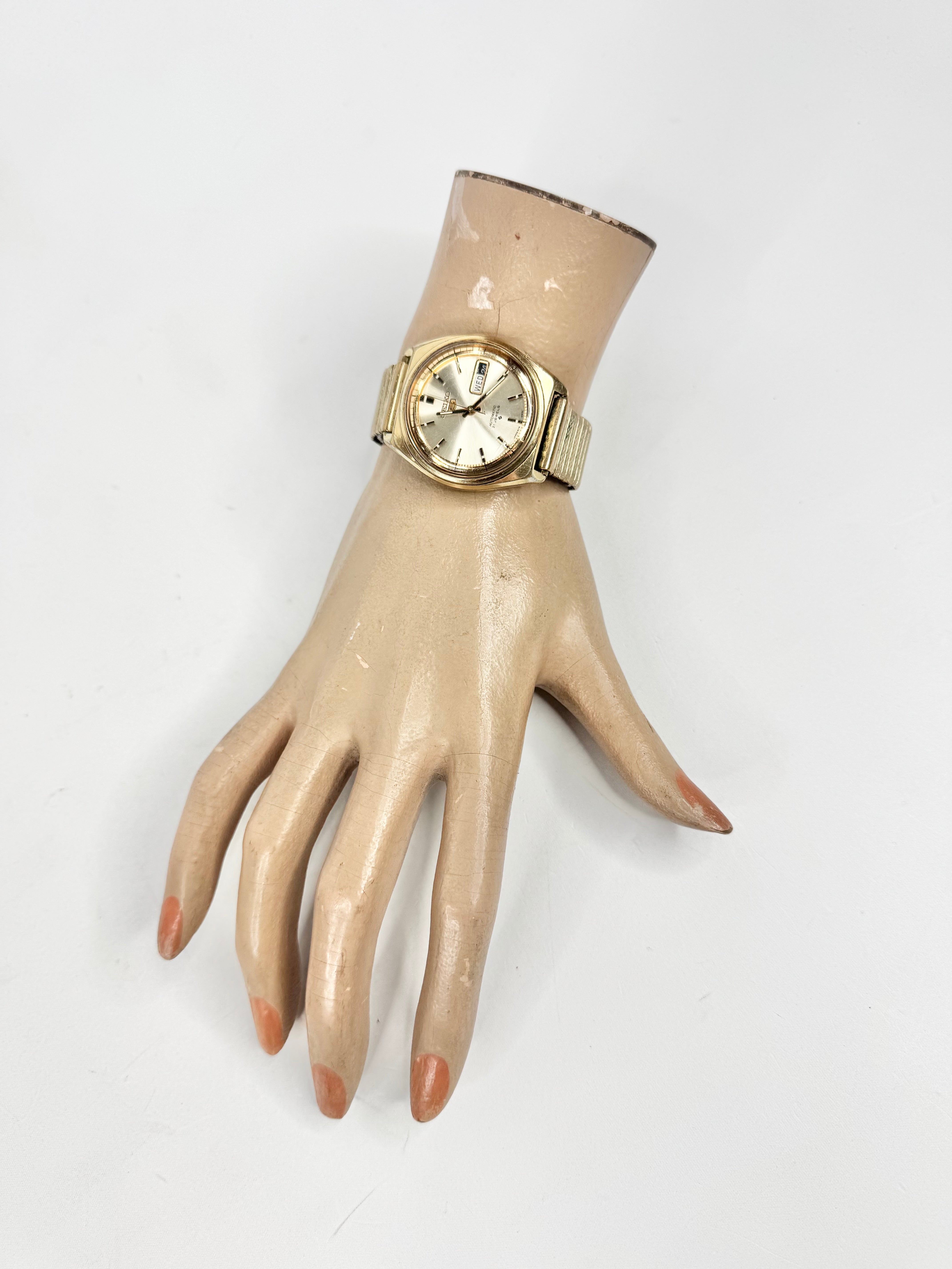 Vintage Gold Toned Seiko Automatic 12 Jewel Watch