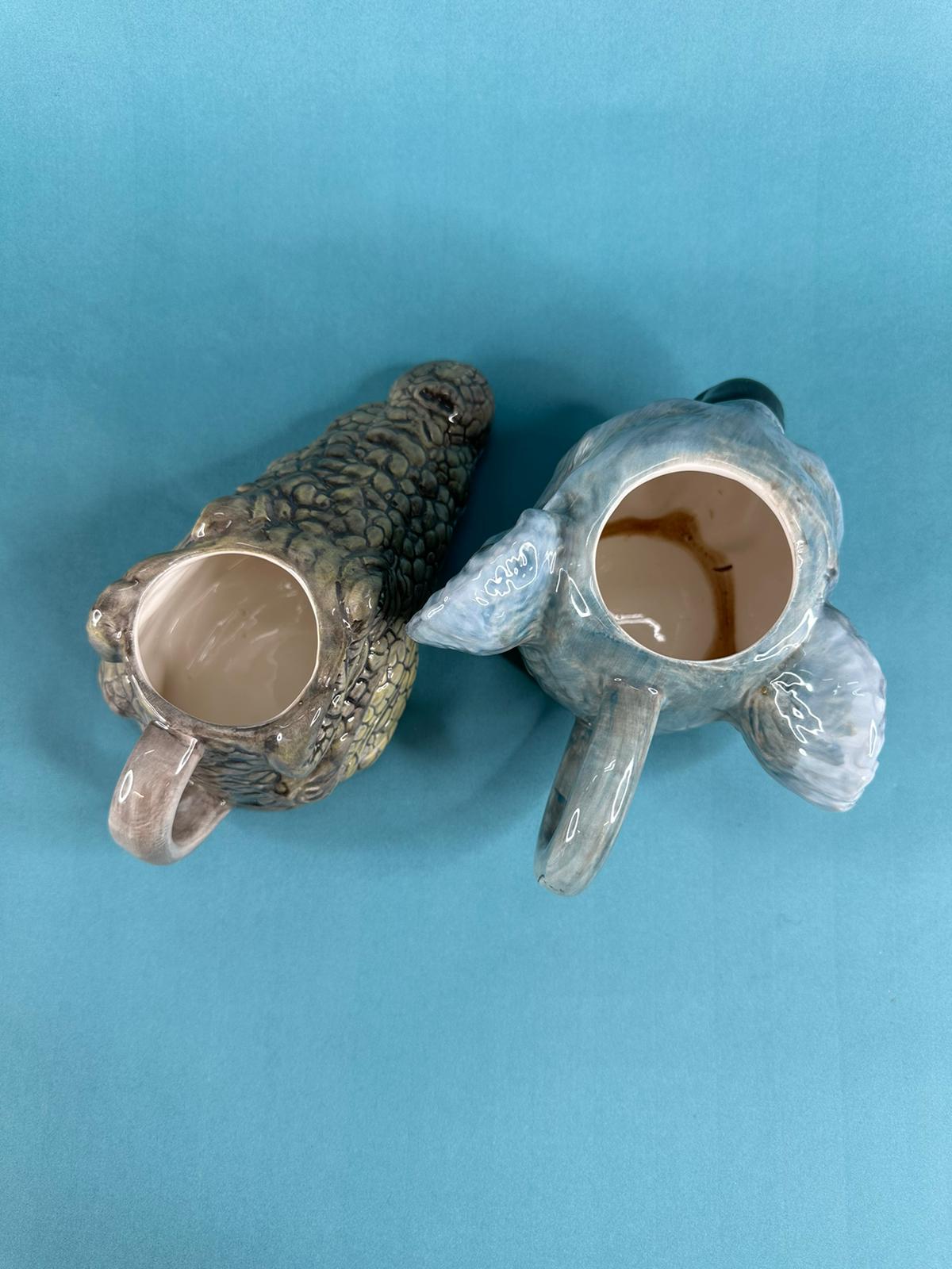 Crocodile and Koala Ceramic Mugs