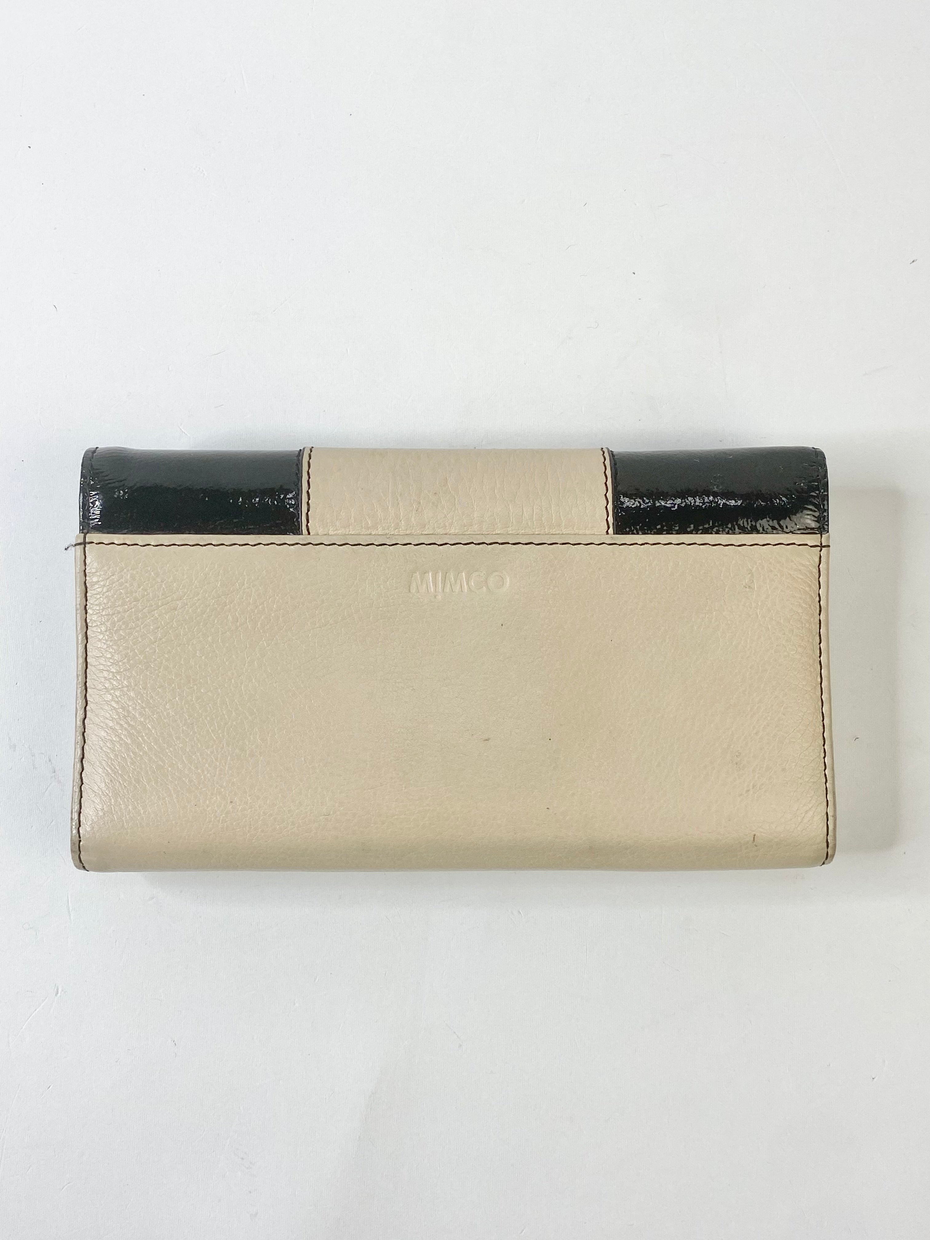 Mimco Vanilla & Black Wallet