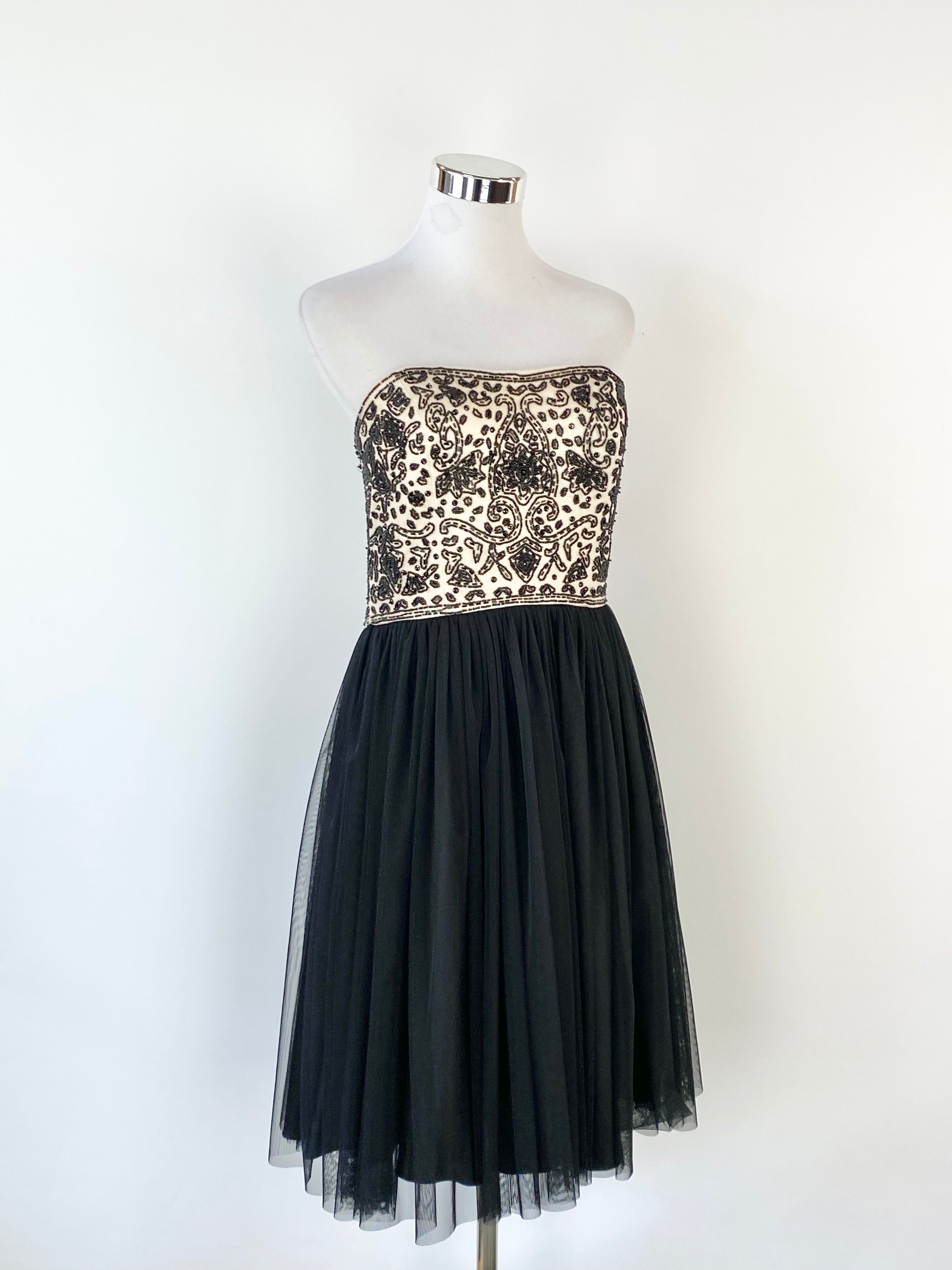Alannah Hill Strapless Beaded Tulle Dress NWT AU10