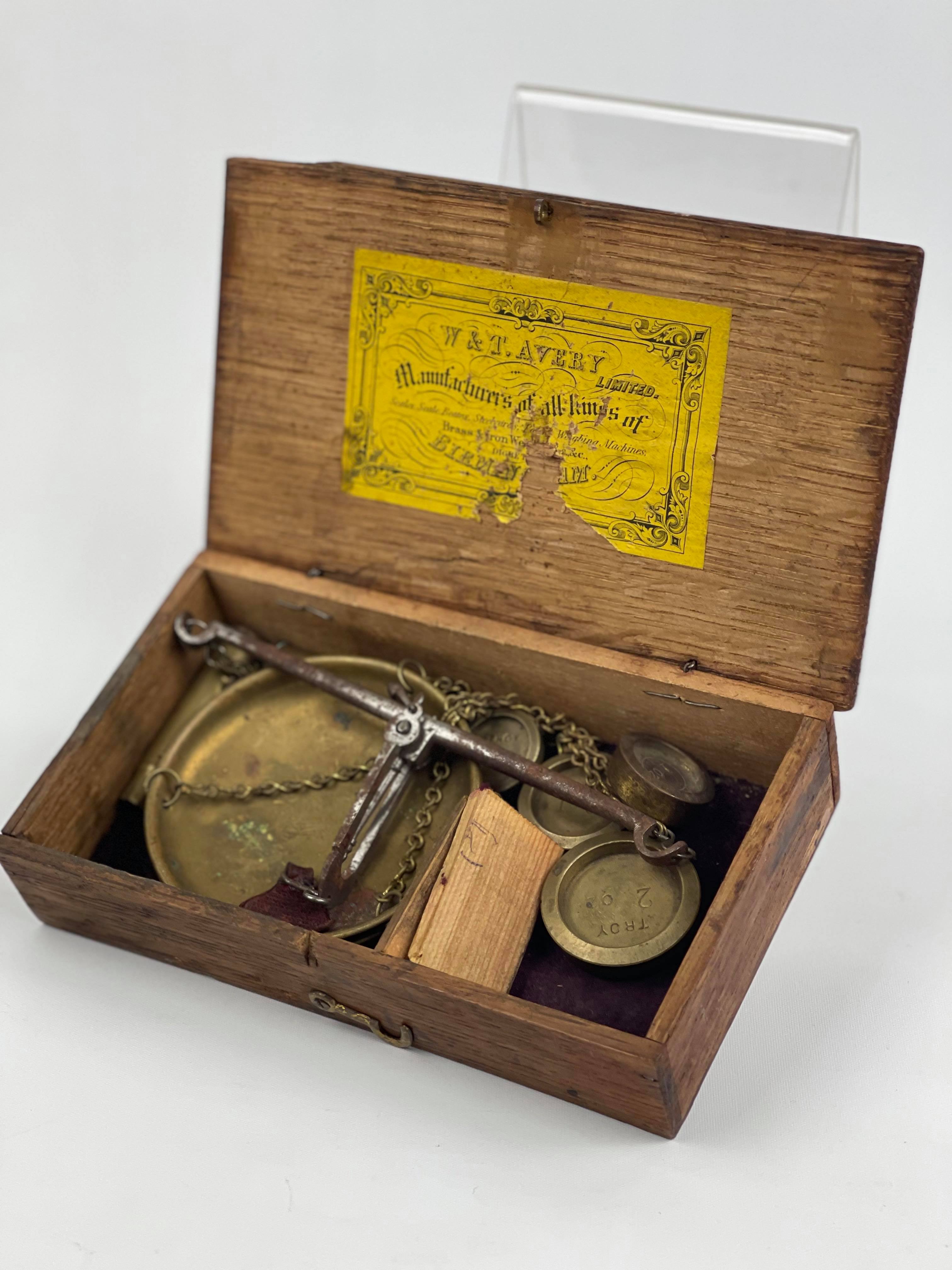 Antique W&T Avery Brass Scales