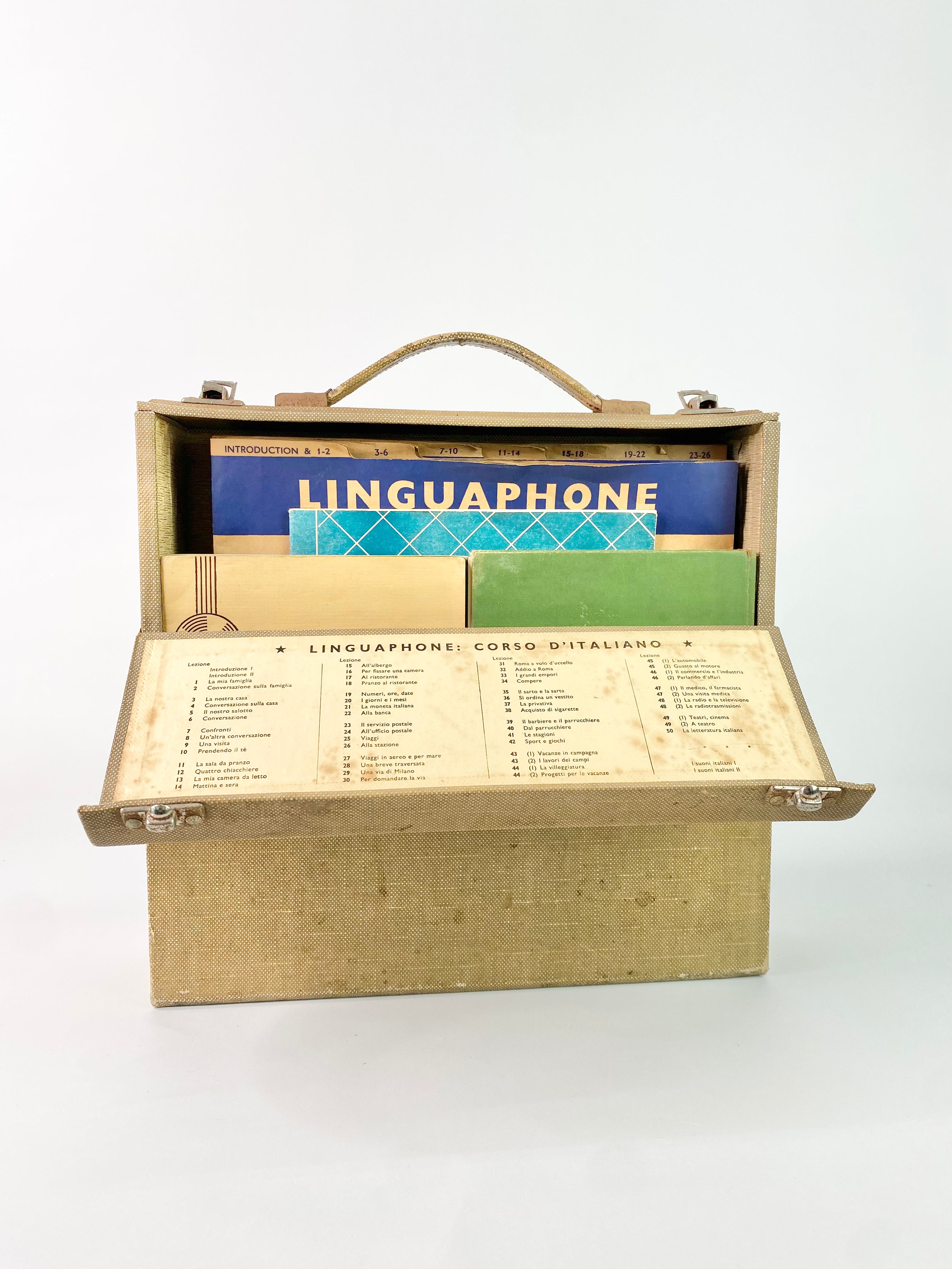 Vintage Linguaphone: Coros D'Italiano Set
