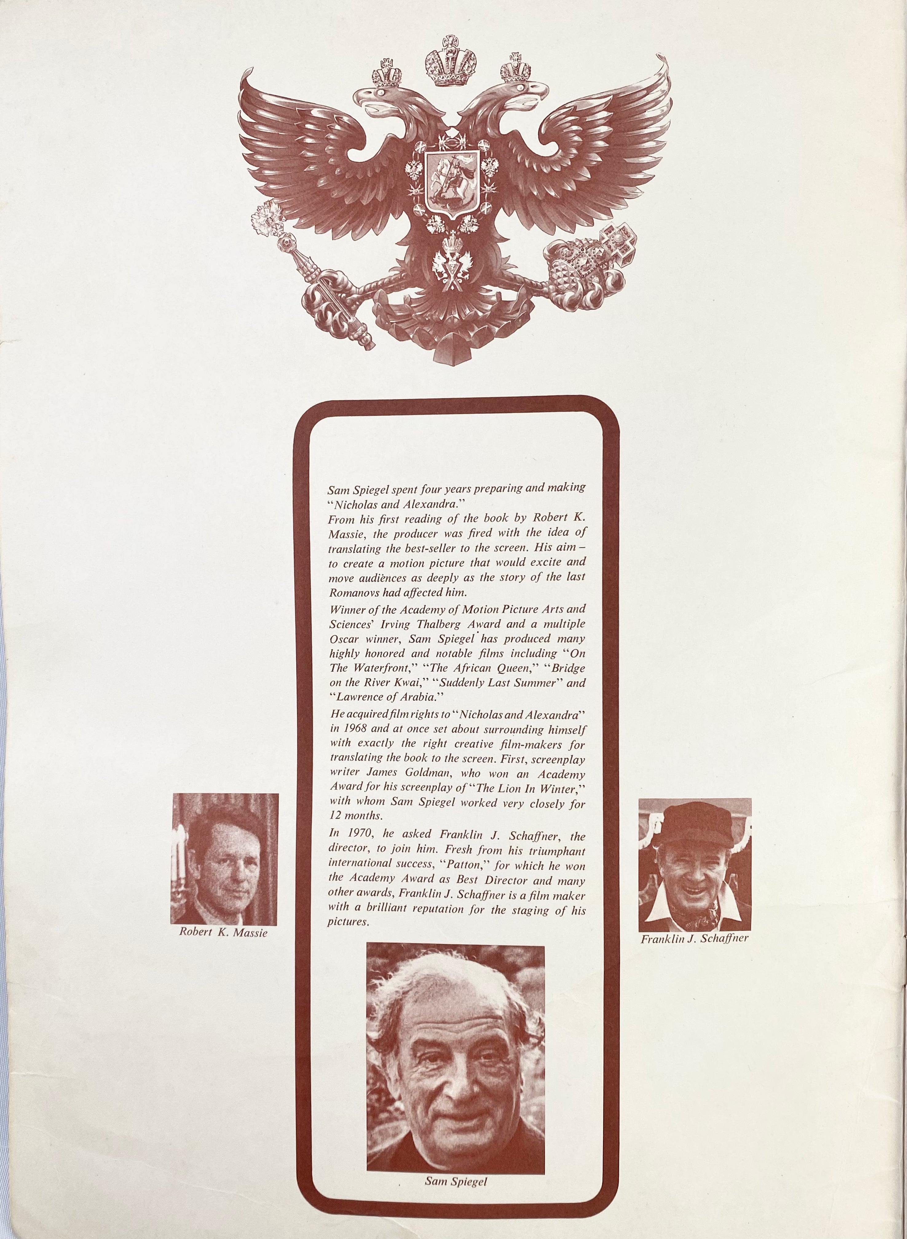 Nicholas & Alexandra Film Guide