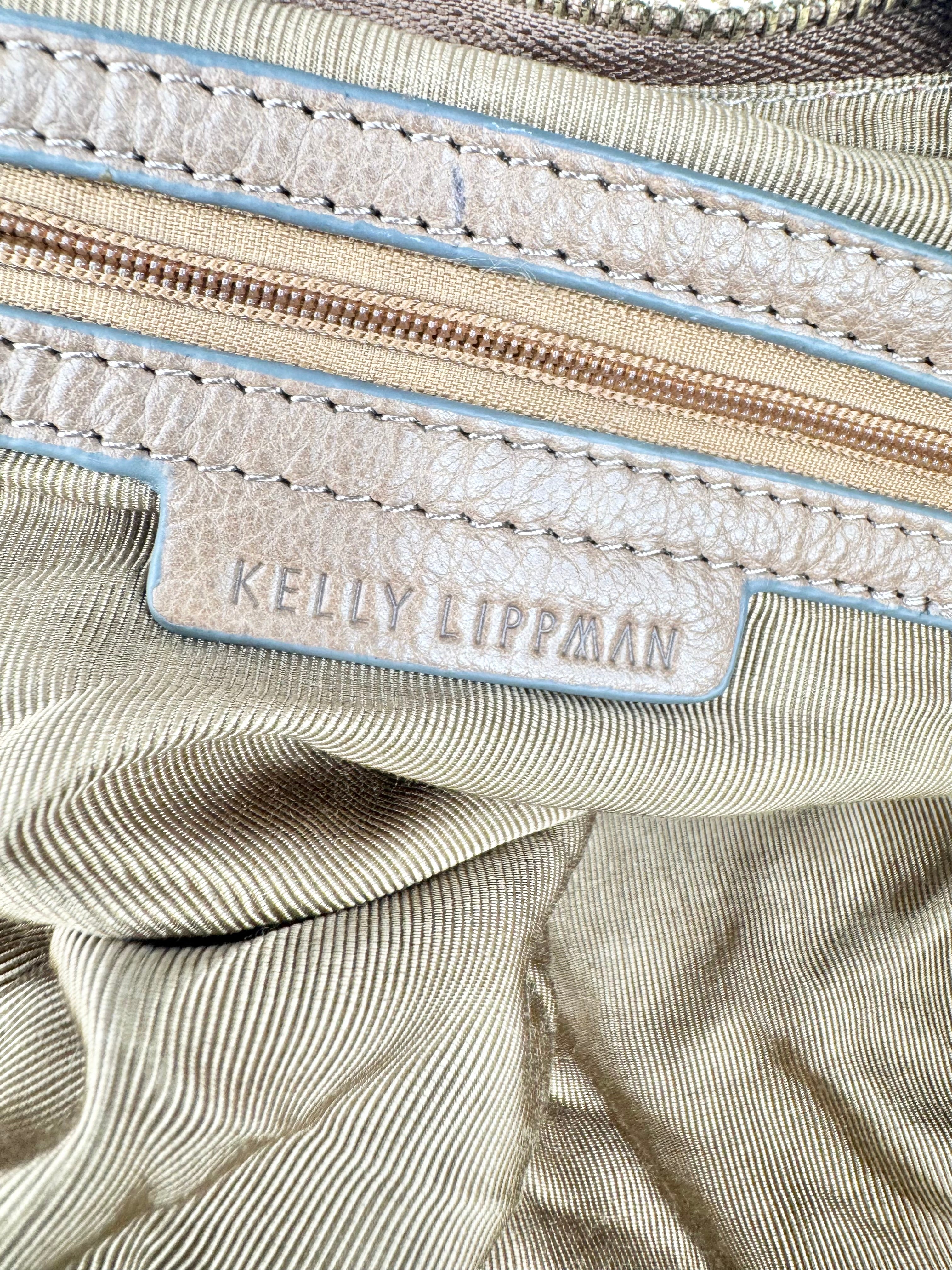 Kelly Lippman Fawn Leather Shoulder Bag