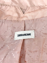 Zadig & Voltaire 'Lana' Pink Satin Jacket - AU8