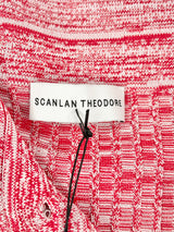 Scanlan Theodore Red & White Pleated Rib Shirt - AU10