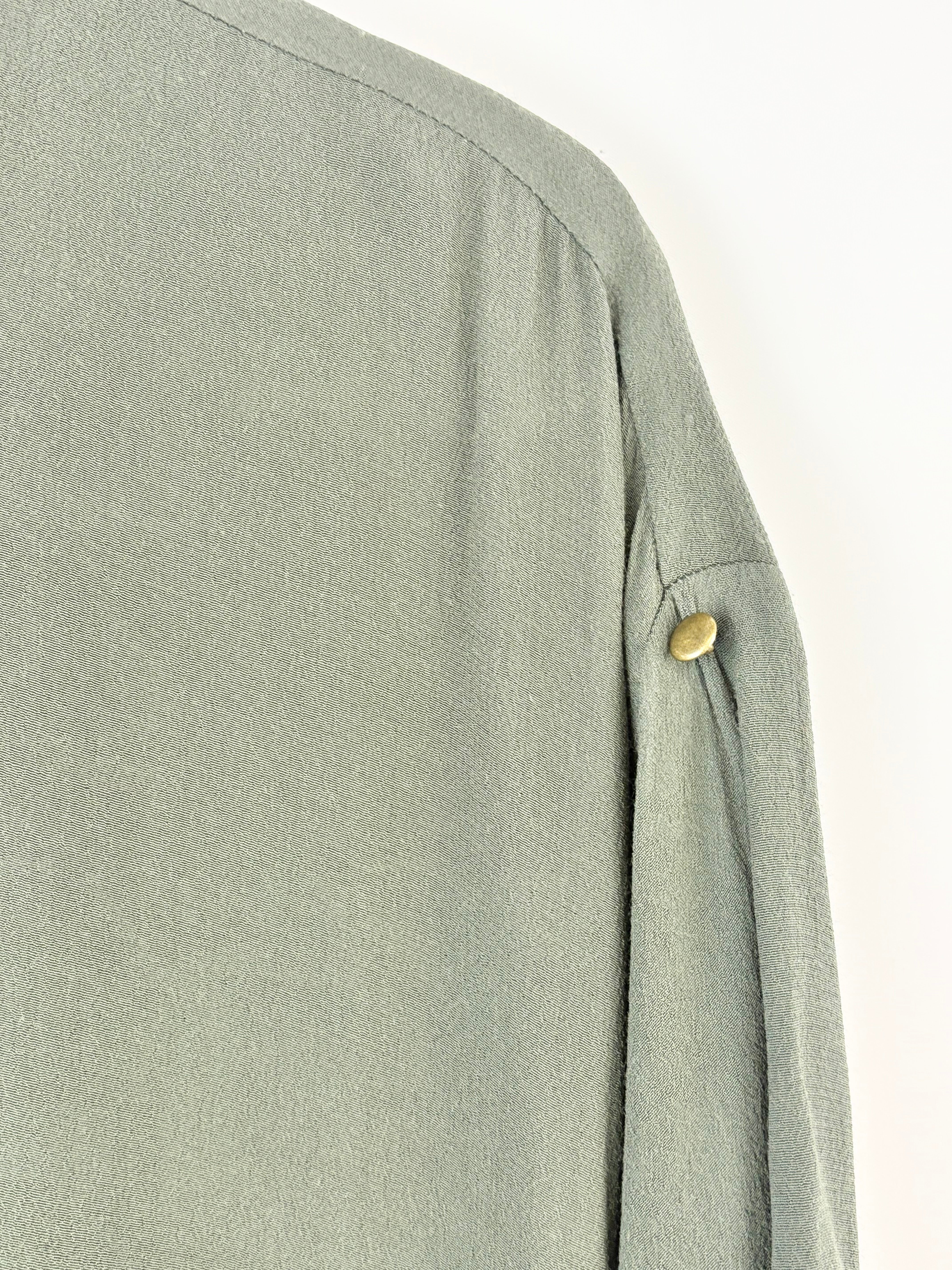 Husk Forest Green Crepe Shift Dress - AU8/10
