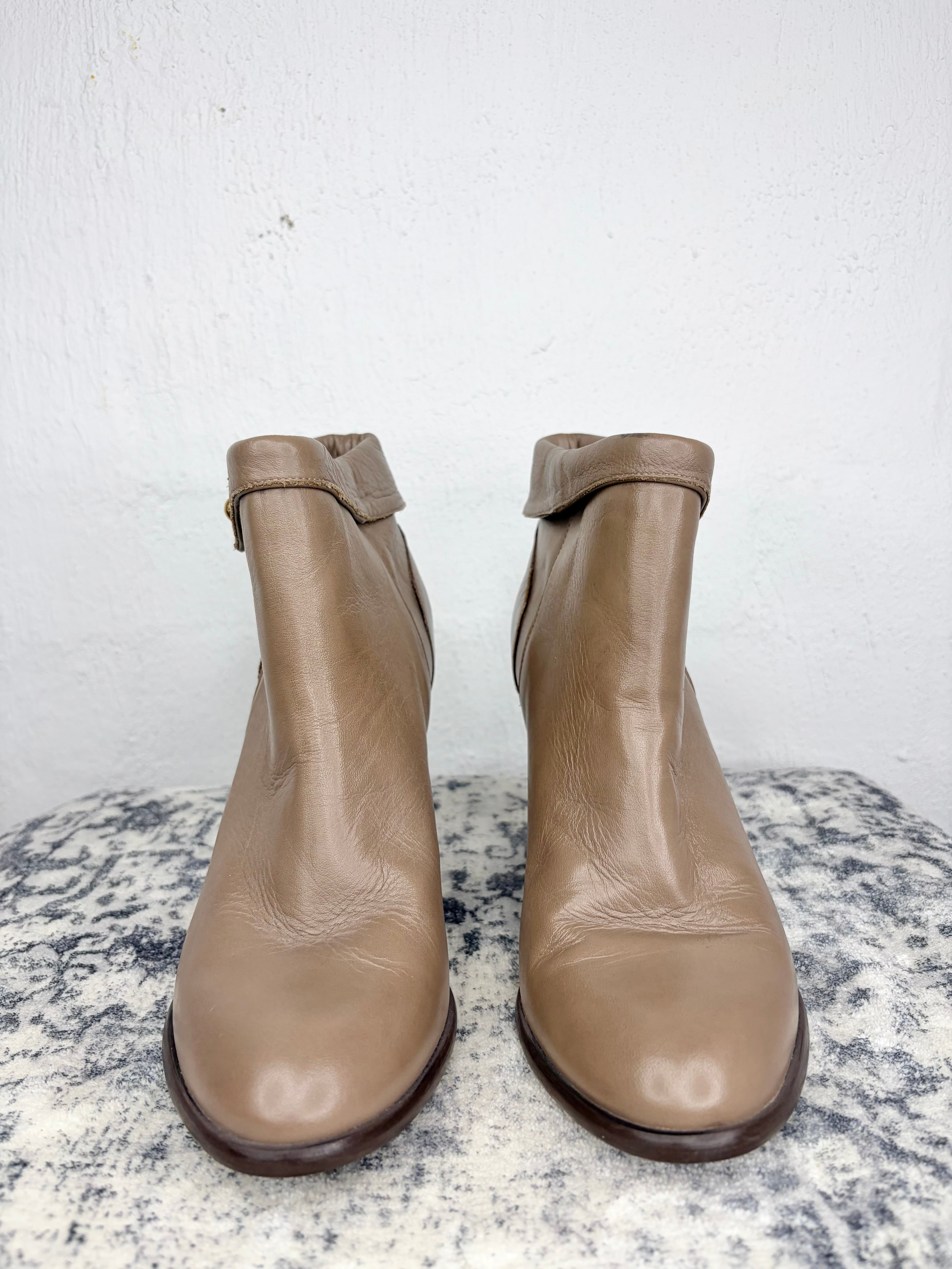 Hobbs Milk Chocolate Ankle Boots - EU40