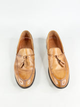 Smooth Tan Leather Loafers - EU45