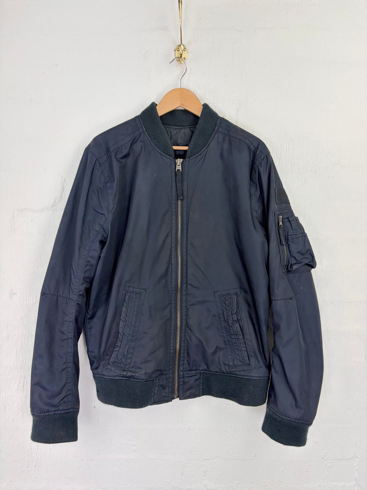 Abercrombie & Fitch Black Bomber Style Jacket - XL