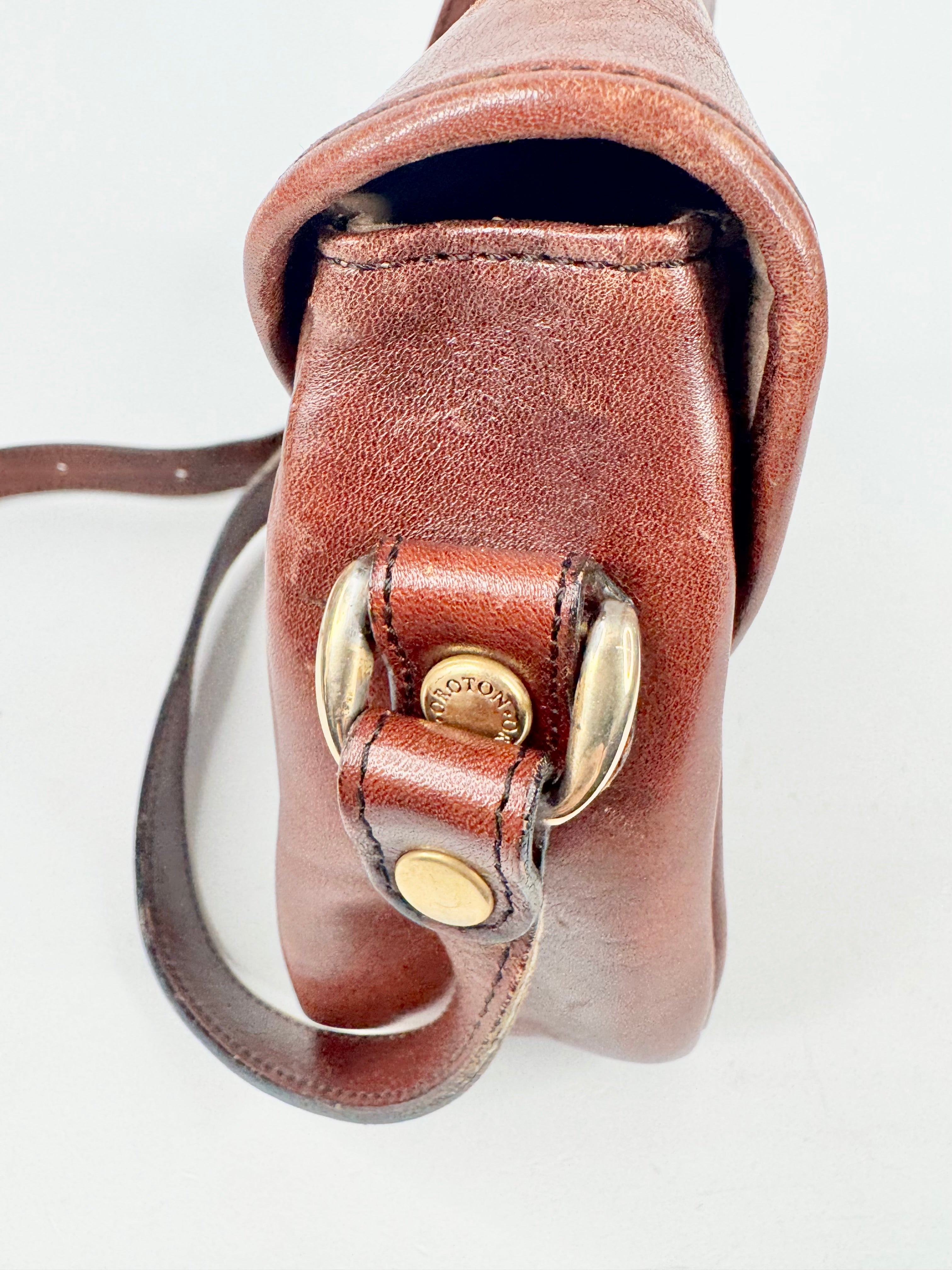 MFW Vintage Oroton Deep Tan Cross Body Bag