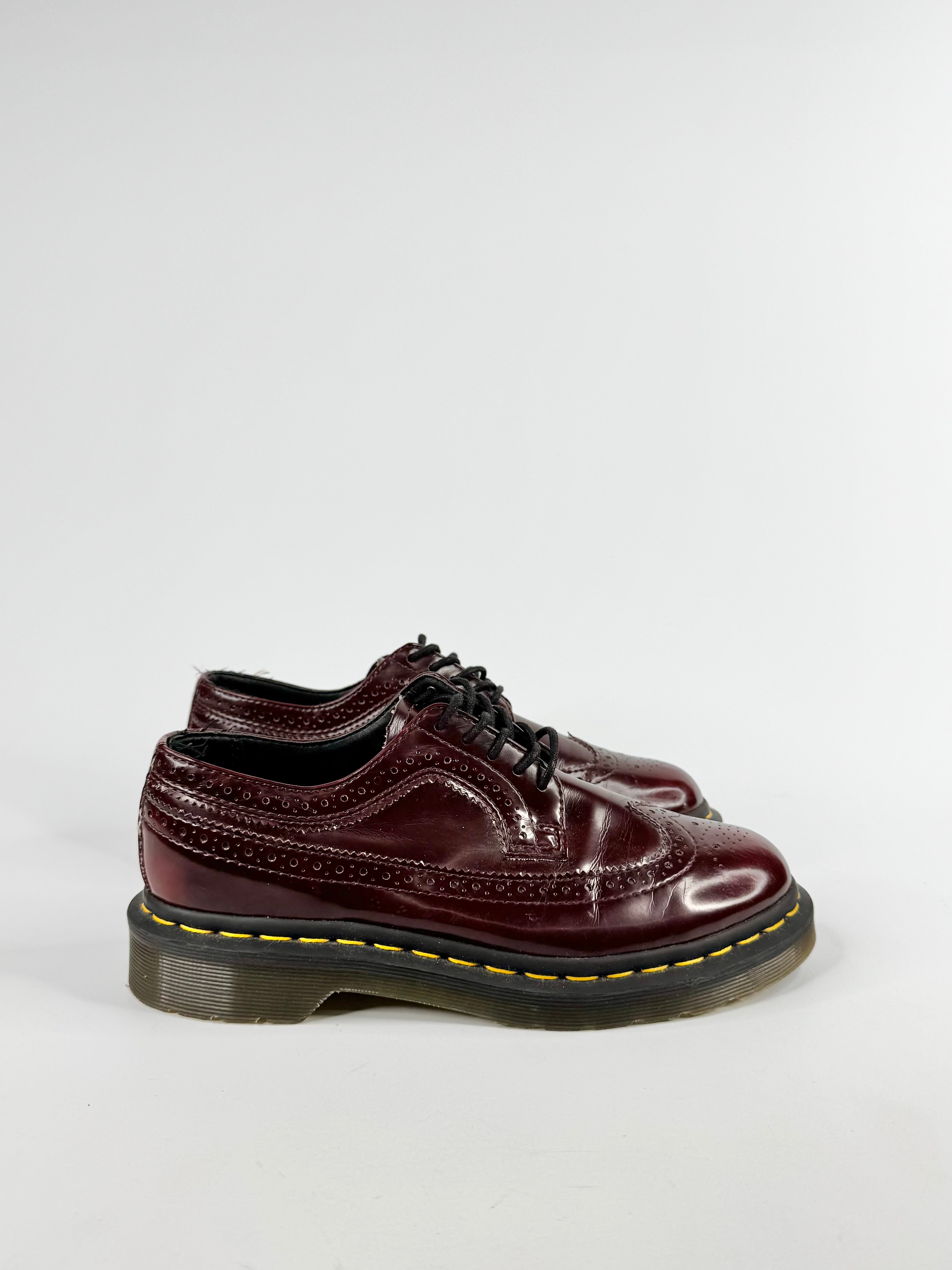 Dr. Marten Cherry Red Vegan Brogues - EU38