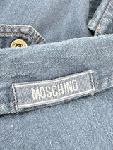Vintage 90s Moschino Jeans Indigo Denim Shirt - L