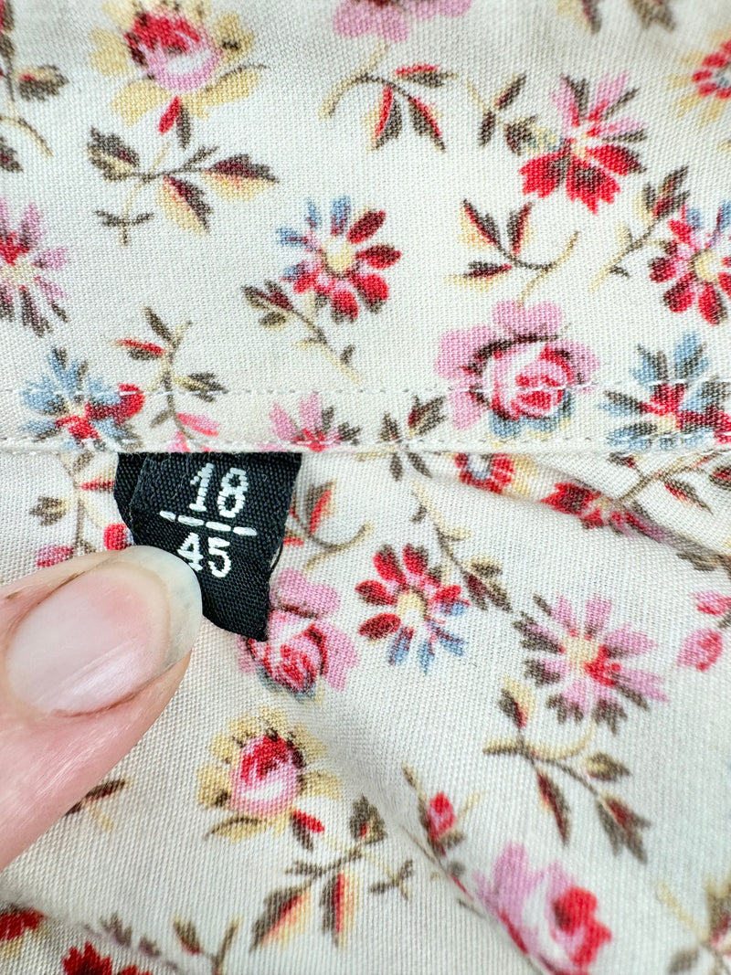 Paul Smith Rose Pattern Peach Shirt - 18/45