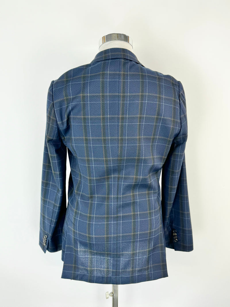 Paul Smith Soho Fit Blue Plaid Wool Suit - 40/50R