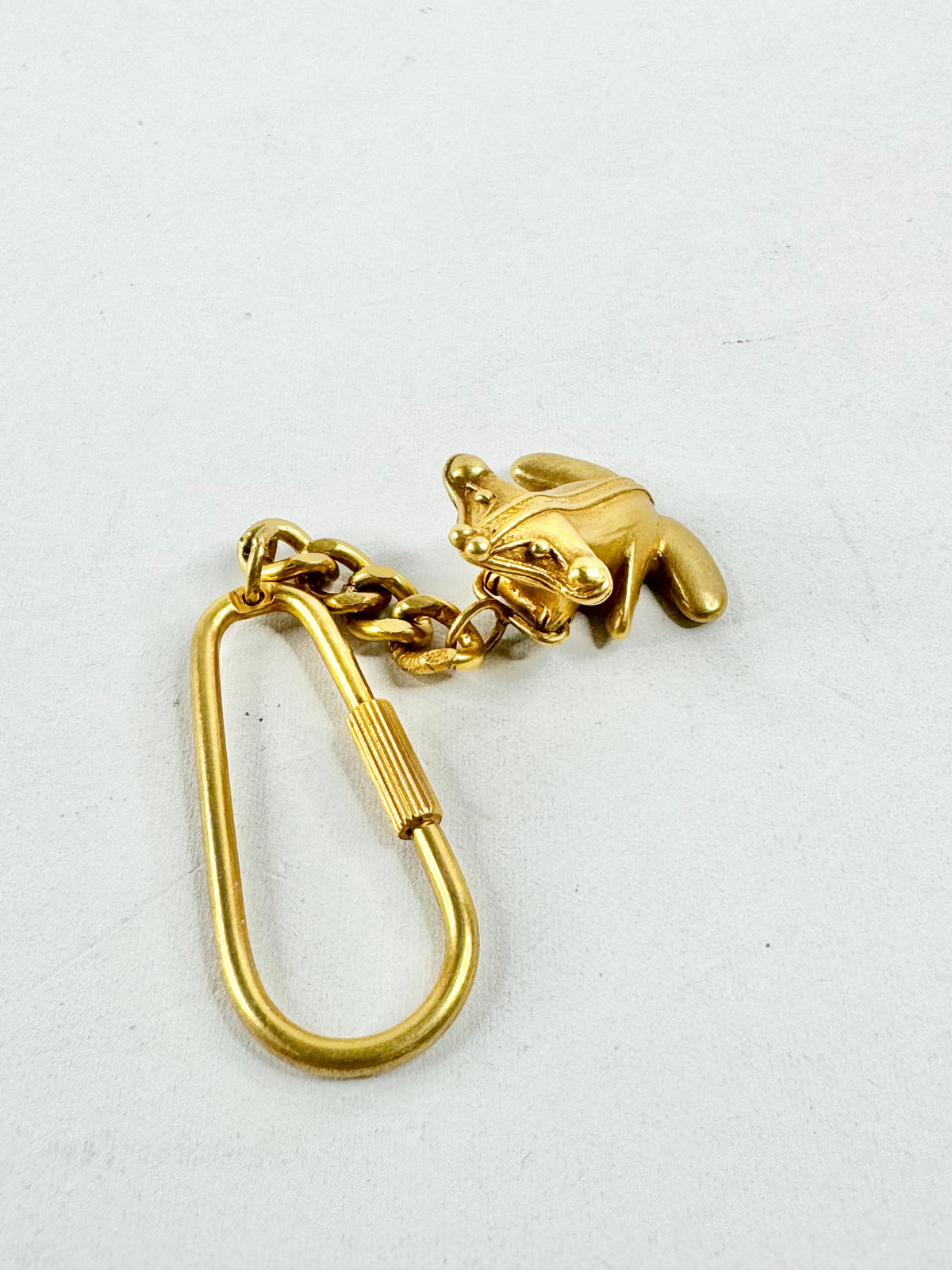 24ct Gold Plated Frog Key Ring