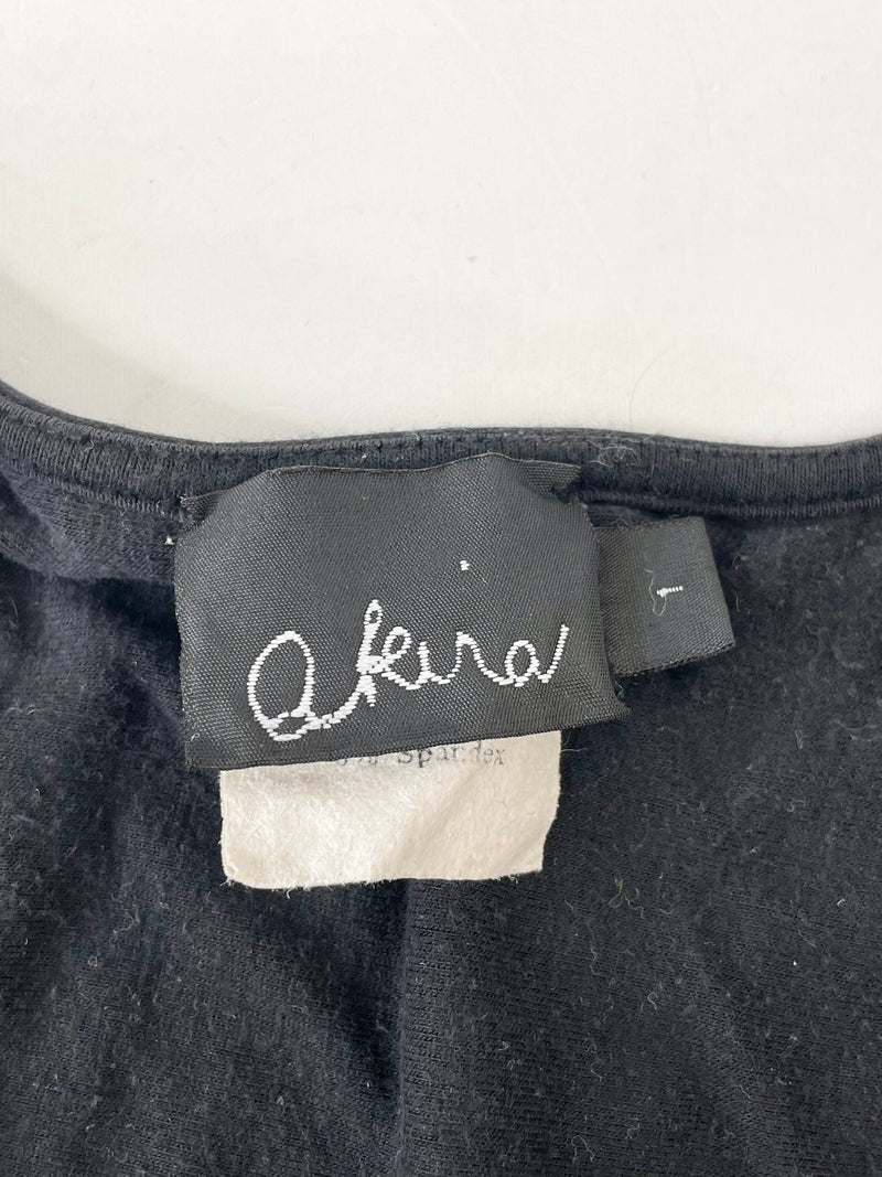 Akira Black Ruched Waist Midi Dress - AU8