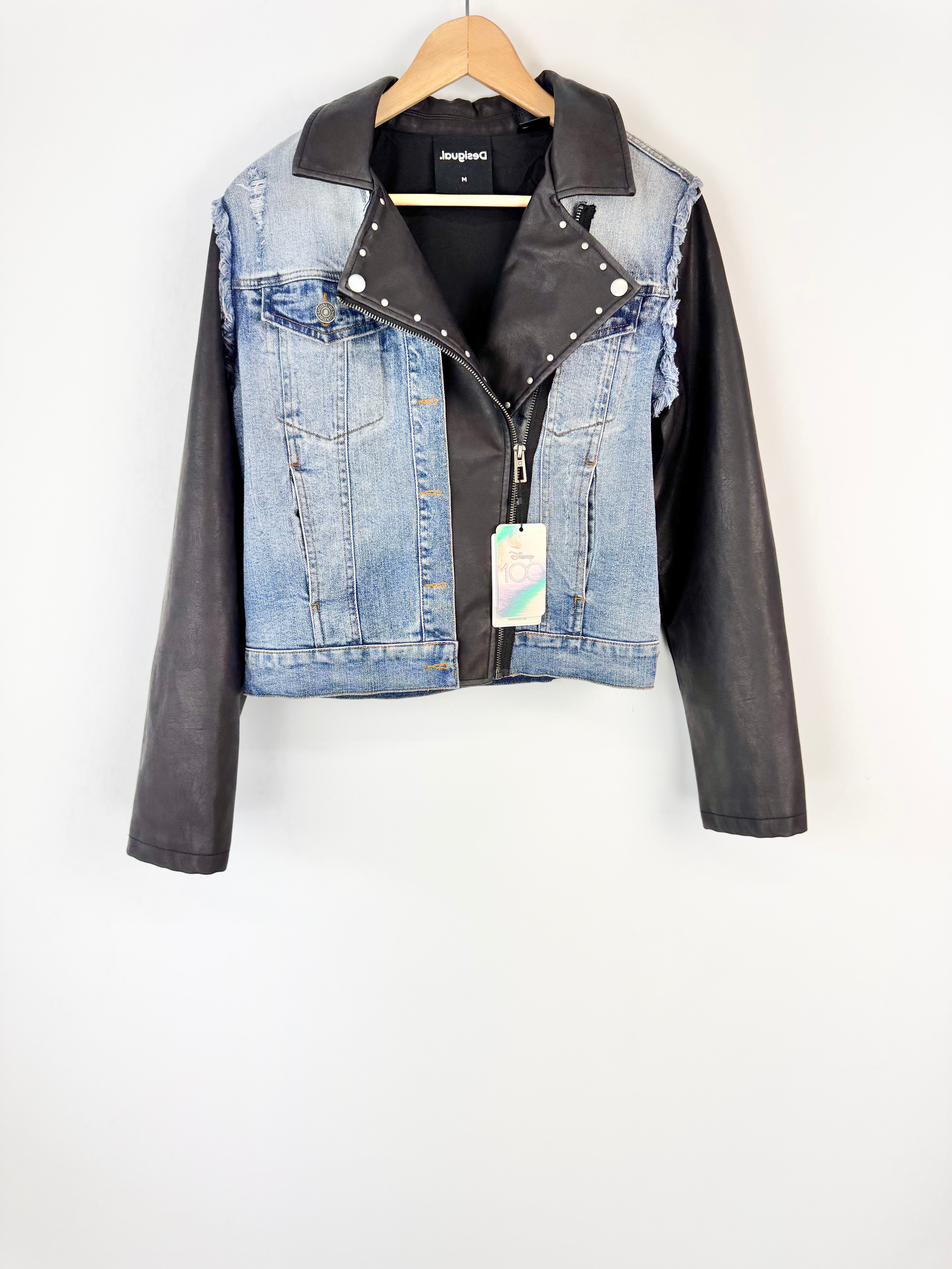 Desigual x Mickey Mouse Hybrid Denim Jacket Size NWT - AU10