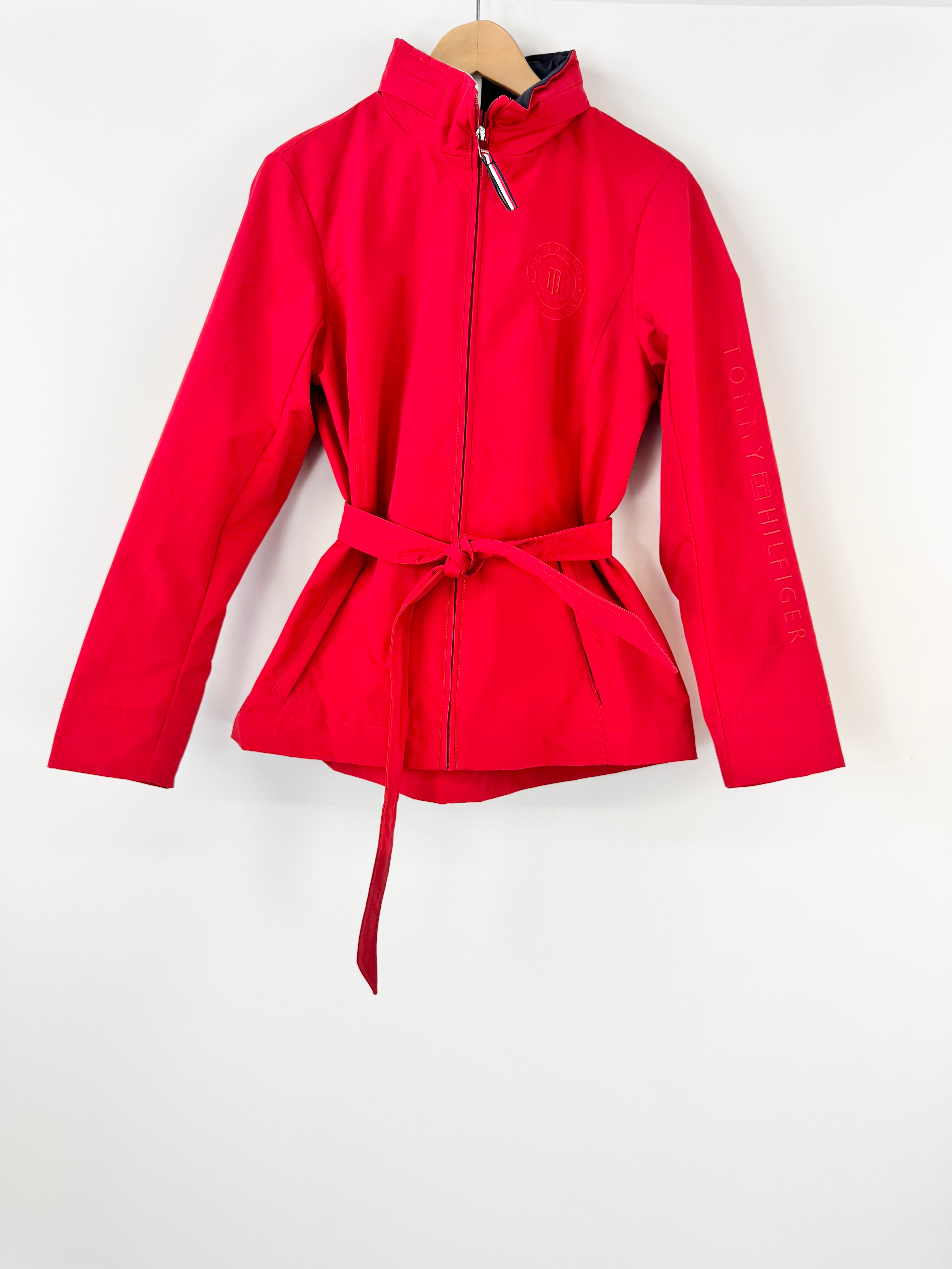 Tommy Hilfiger Crimson Belted Jacket - AU10