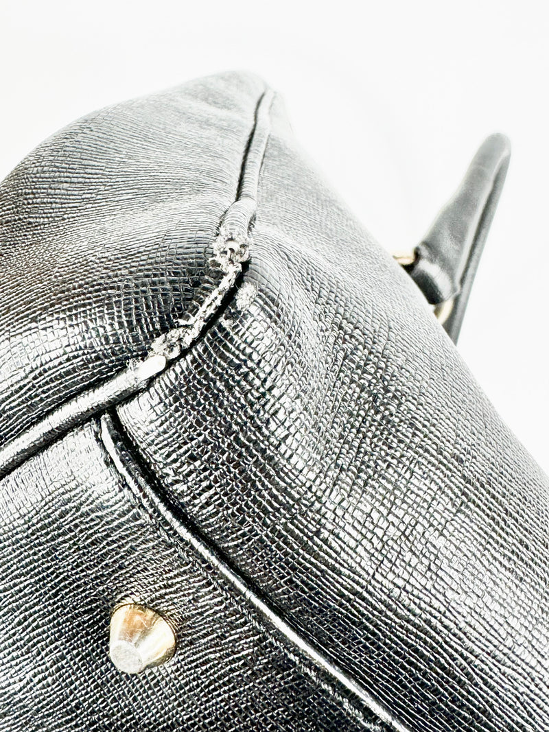 Vintage Filippo Raphael Textured Black Bag