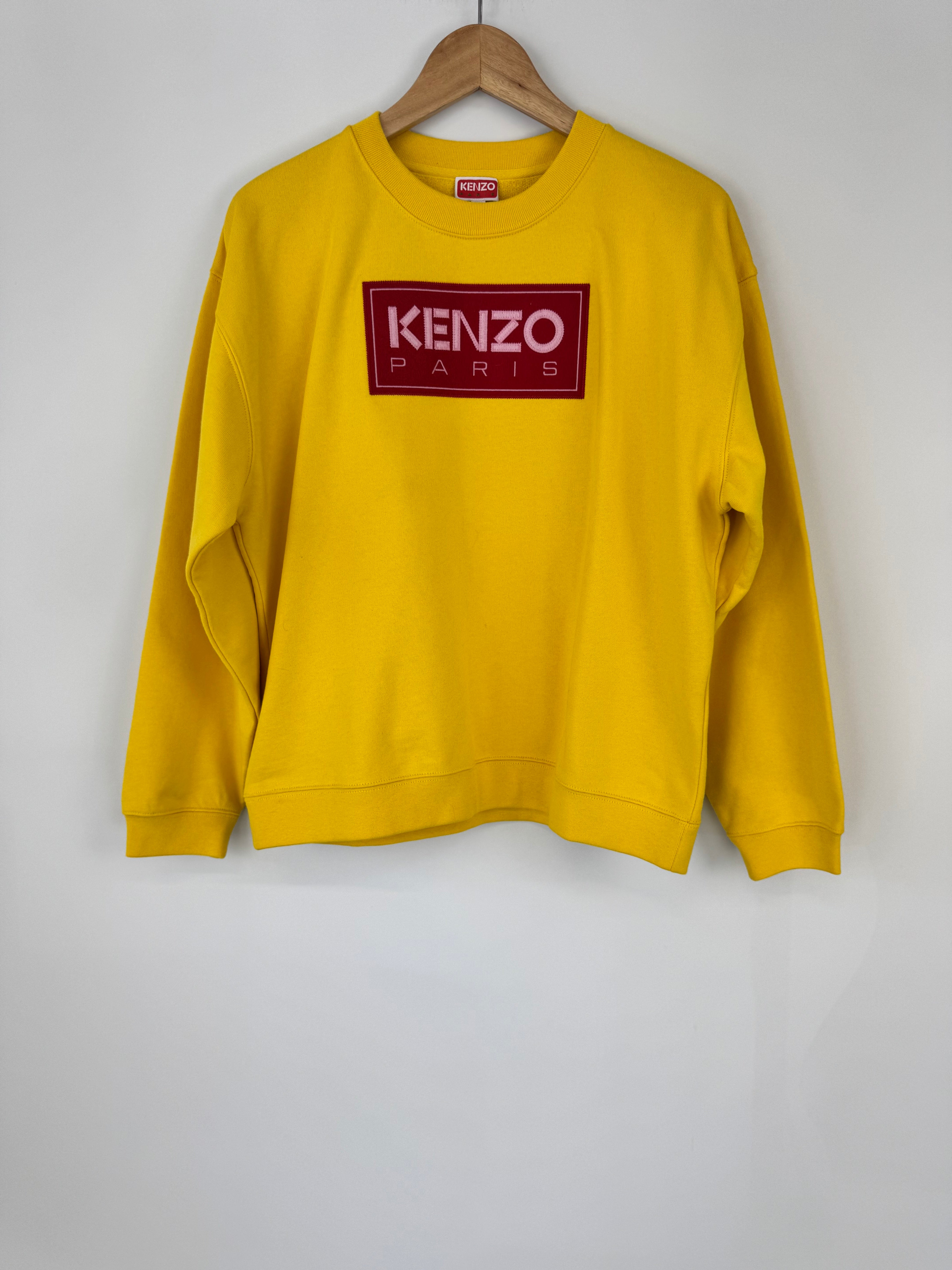 Kenzo Sunshine Yellow Logo Sweater - M