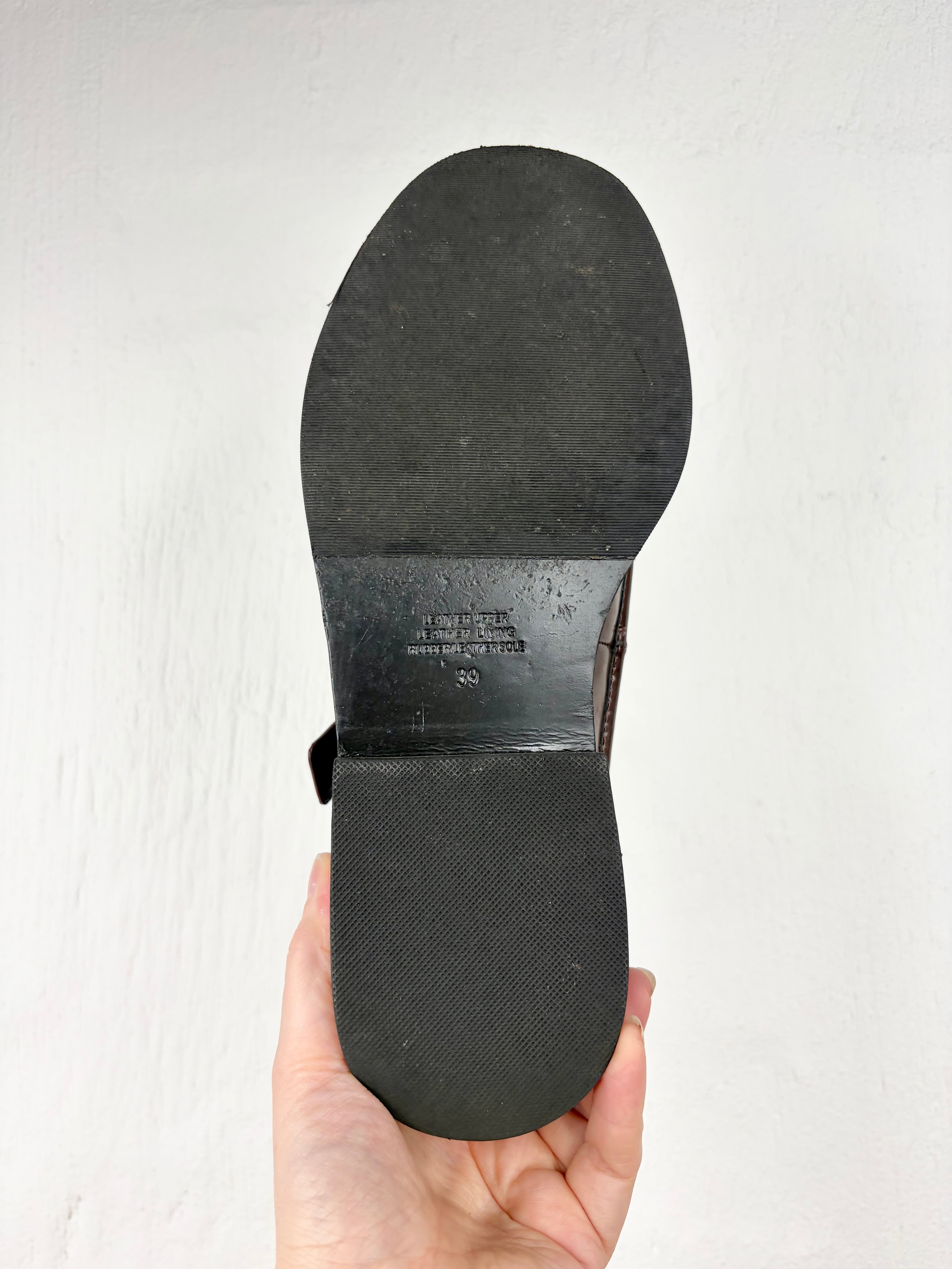 Alpha60 Brown Patent Mary Jane - EU39