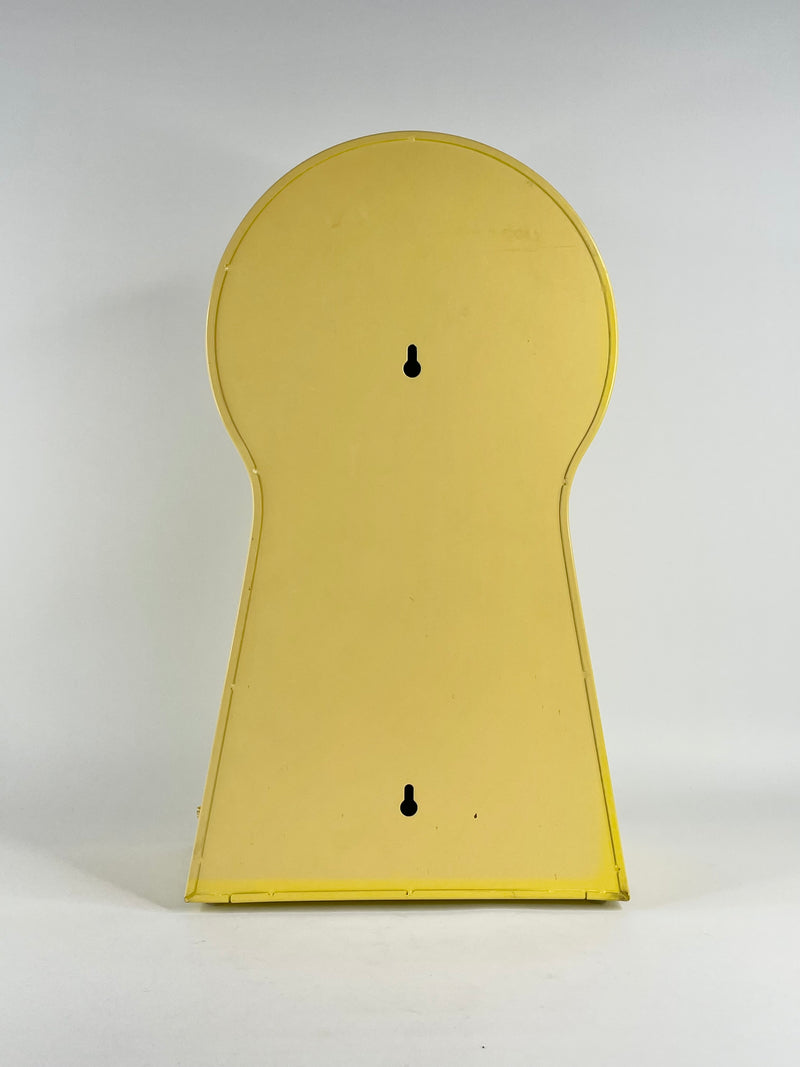 Vintage IKEA PS 1995 Yellow Keyhole Cabinet Clock