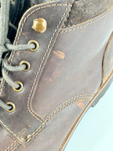 Rockport Dark Brown Leather Lace-Up Ankle Boots - EU45