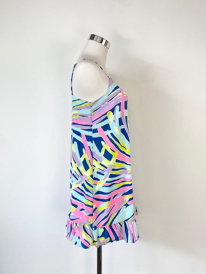 Lilly Pulitzer Colourful Silk Slip Dress - AU8