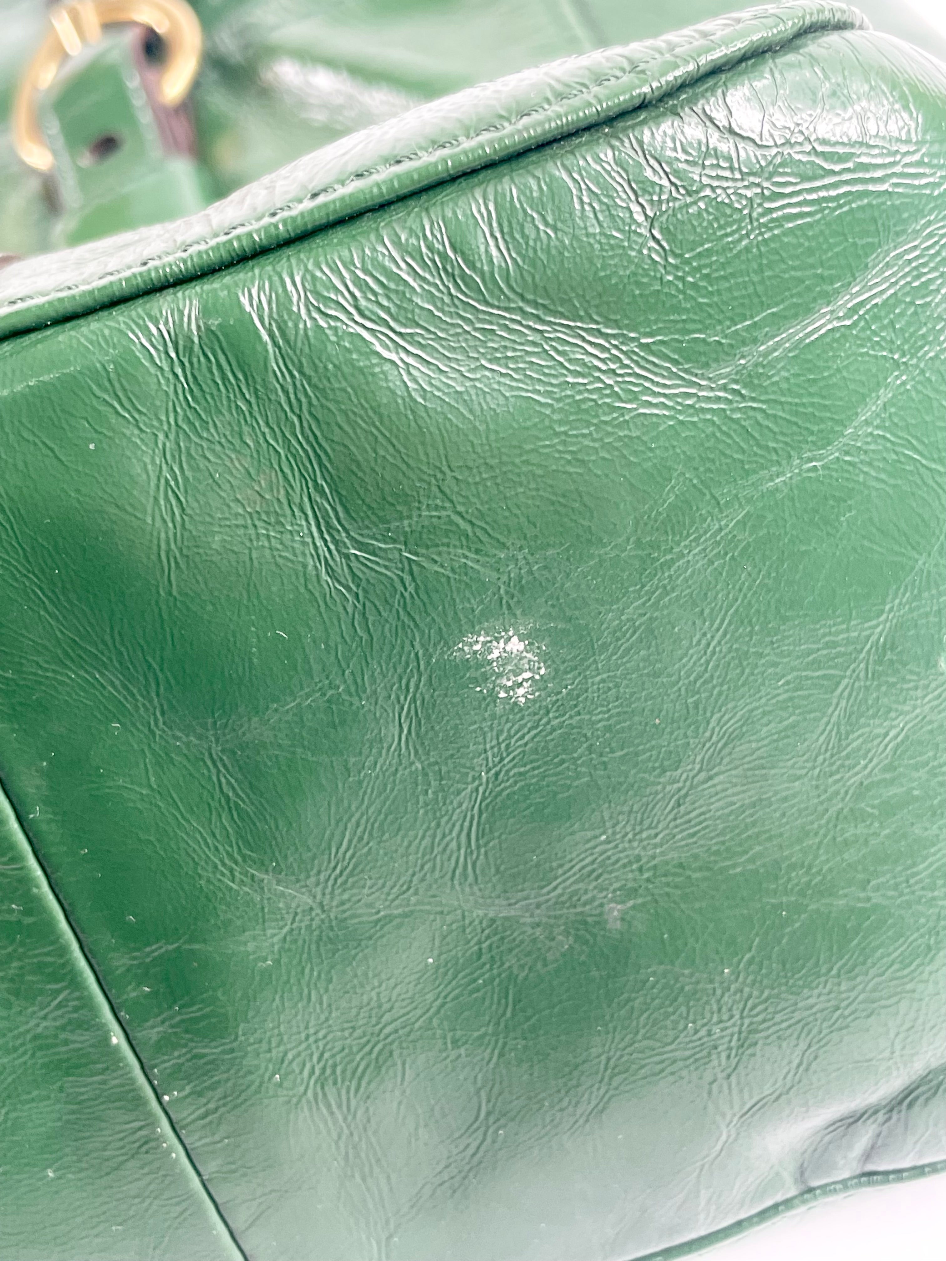 Coach Patent Green Leather Chelsea Shoulder Bag