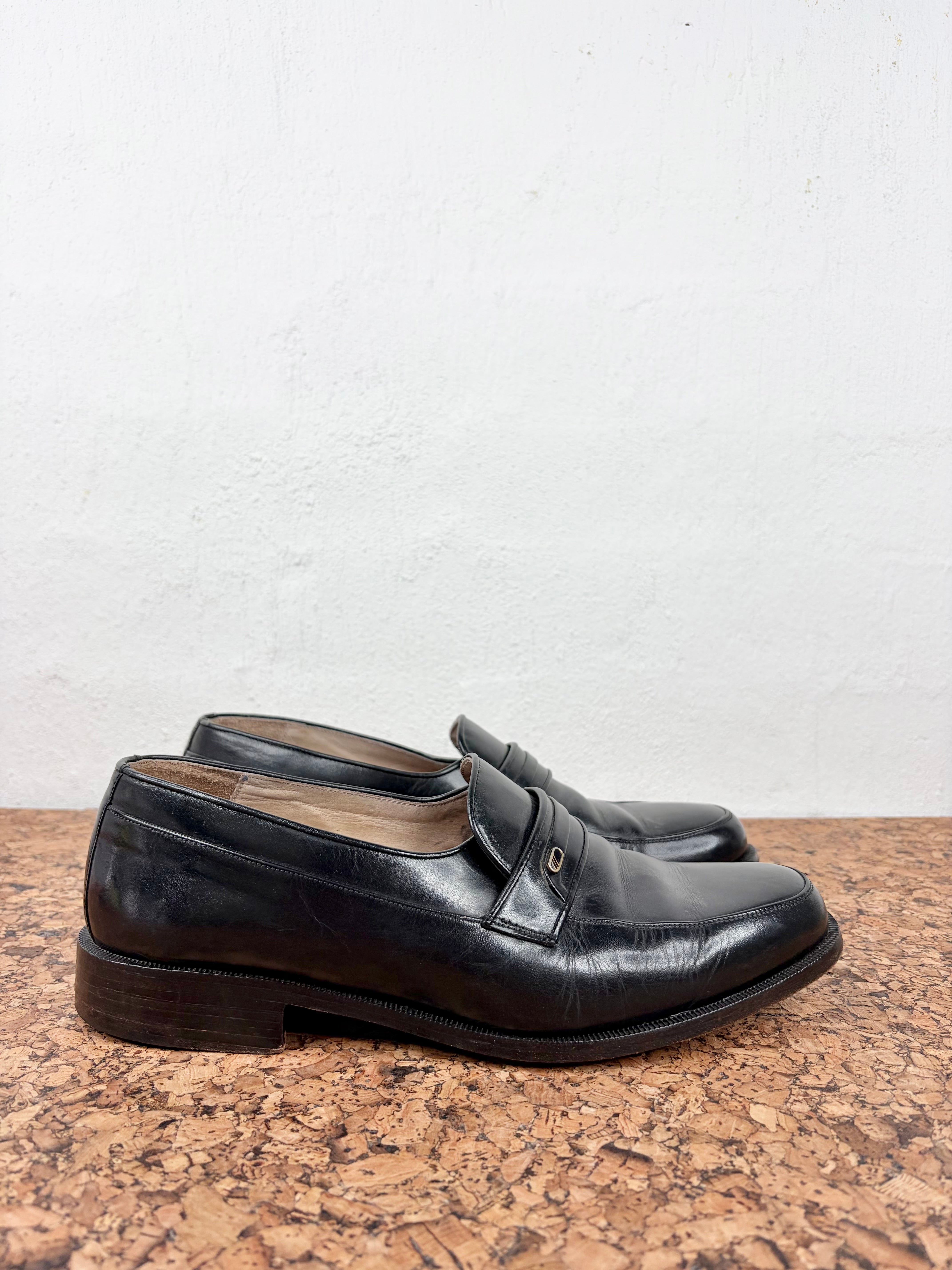Fratelli Perri Black Slip On Dress Shoe - EU40