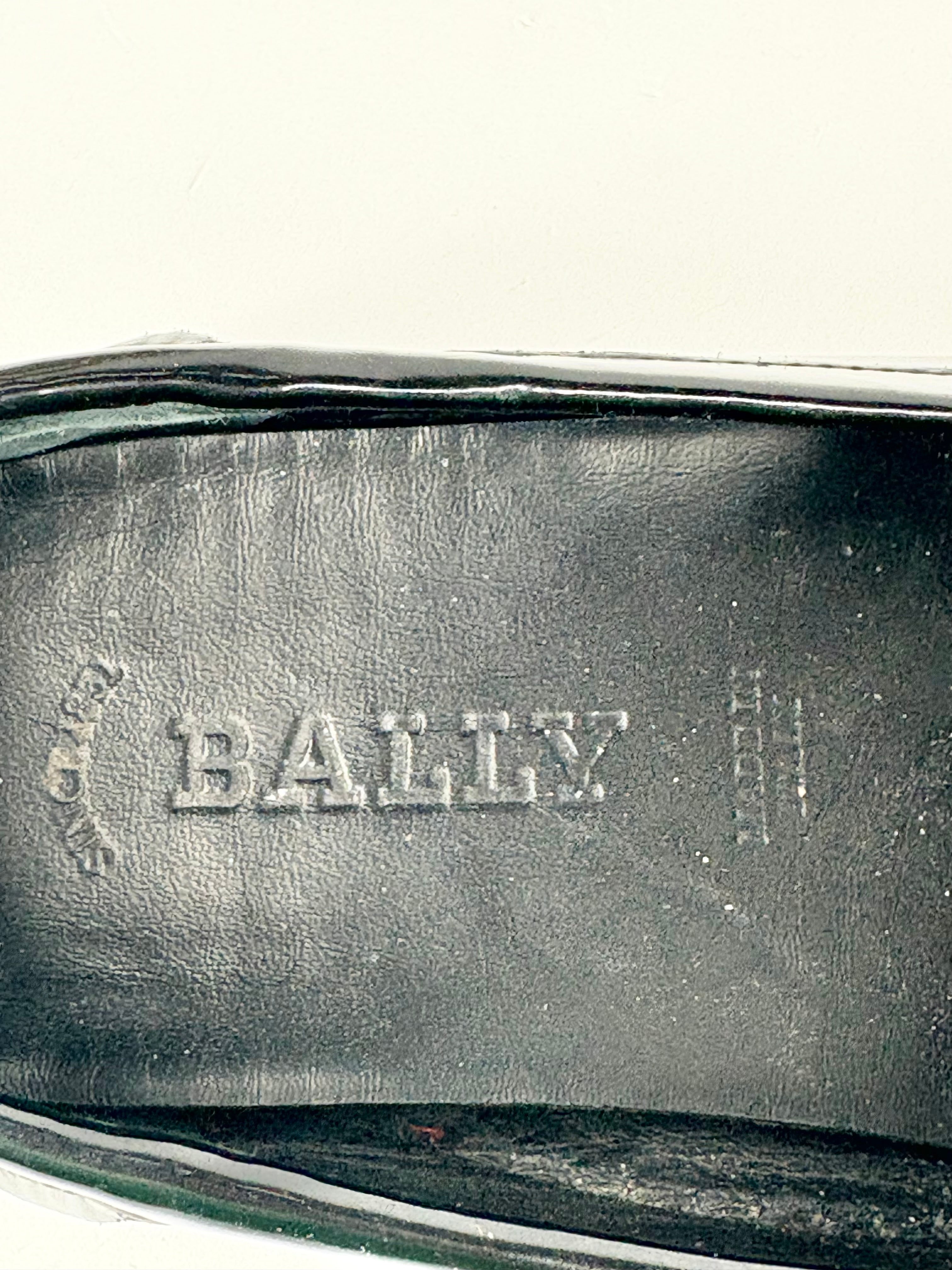 Bally Patent Black Leather 'Diadem' Horsebit Loafers - EU37