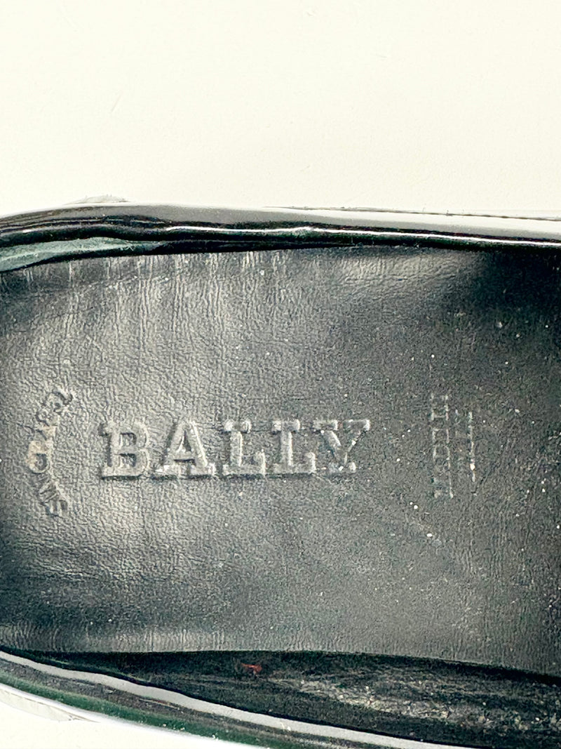 Bally Patent Black Leather 'Diadem' Horsebit Loafers - EU37