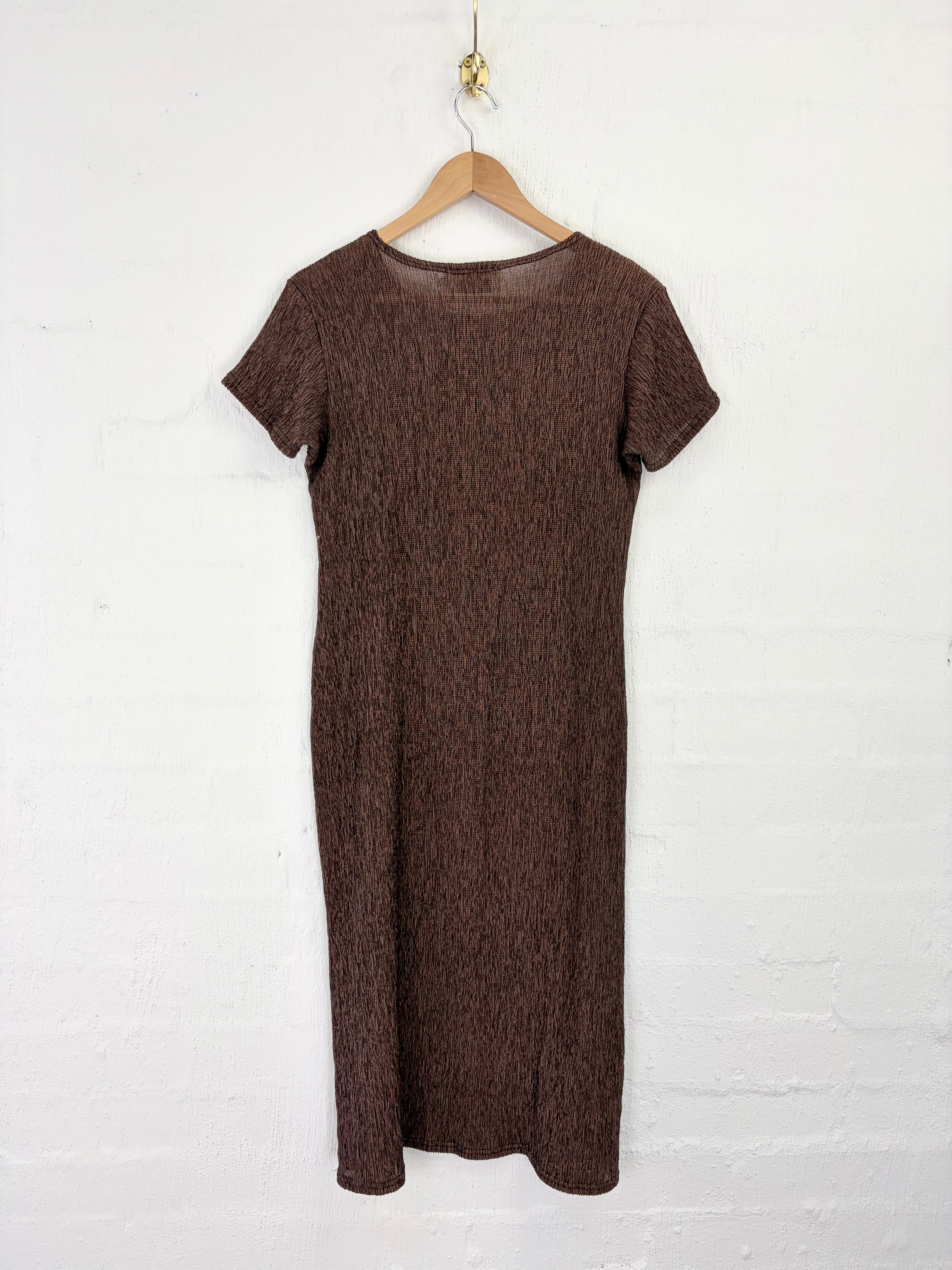 FME Apparel Brown Crepe Stretch Dress - AU8