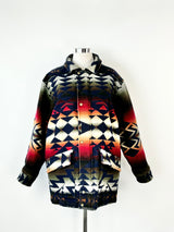 Pendleton Aztec Patterned Wool Coat - L