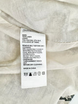 Zimmermann Grey Snakeskin Belted Mini Dress - AU6