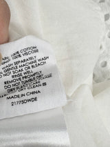 Decjuba White Ring-Pattern Tiered Maxi Dress - AU12
