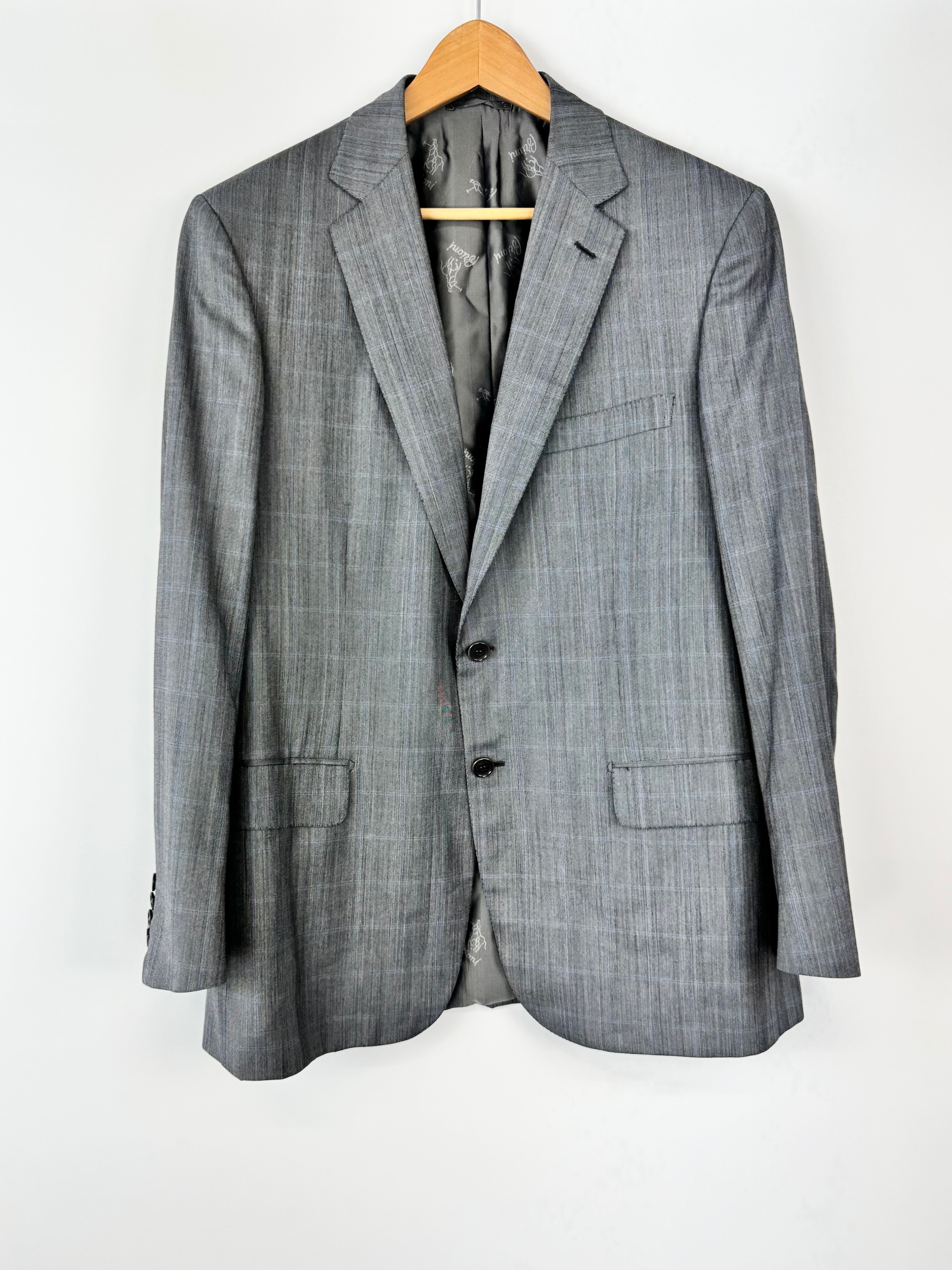 Brioni Grey Super 180 Wool Blazer & Waistcoat - 52R