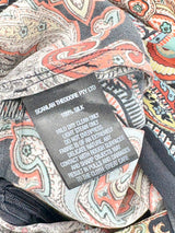 Scanlan Theodore Navy & Paisley Print Silk Jumpsuit - AU8