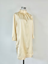 Cos Pale Gold Long Sleeve Dress - AU10