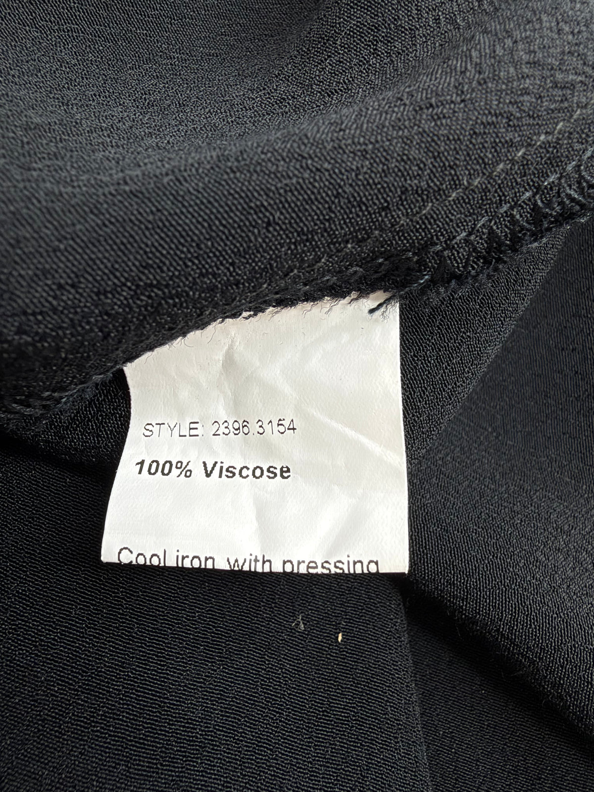 Nicola Waite Black Slip Style Dress - AU14/16