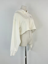 Adidas x Stella McCartney White Cropped Hoodie - AU8