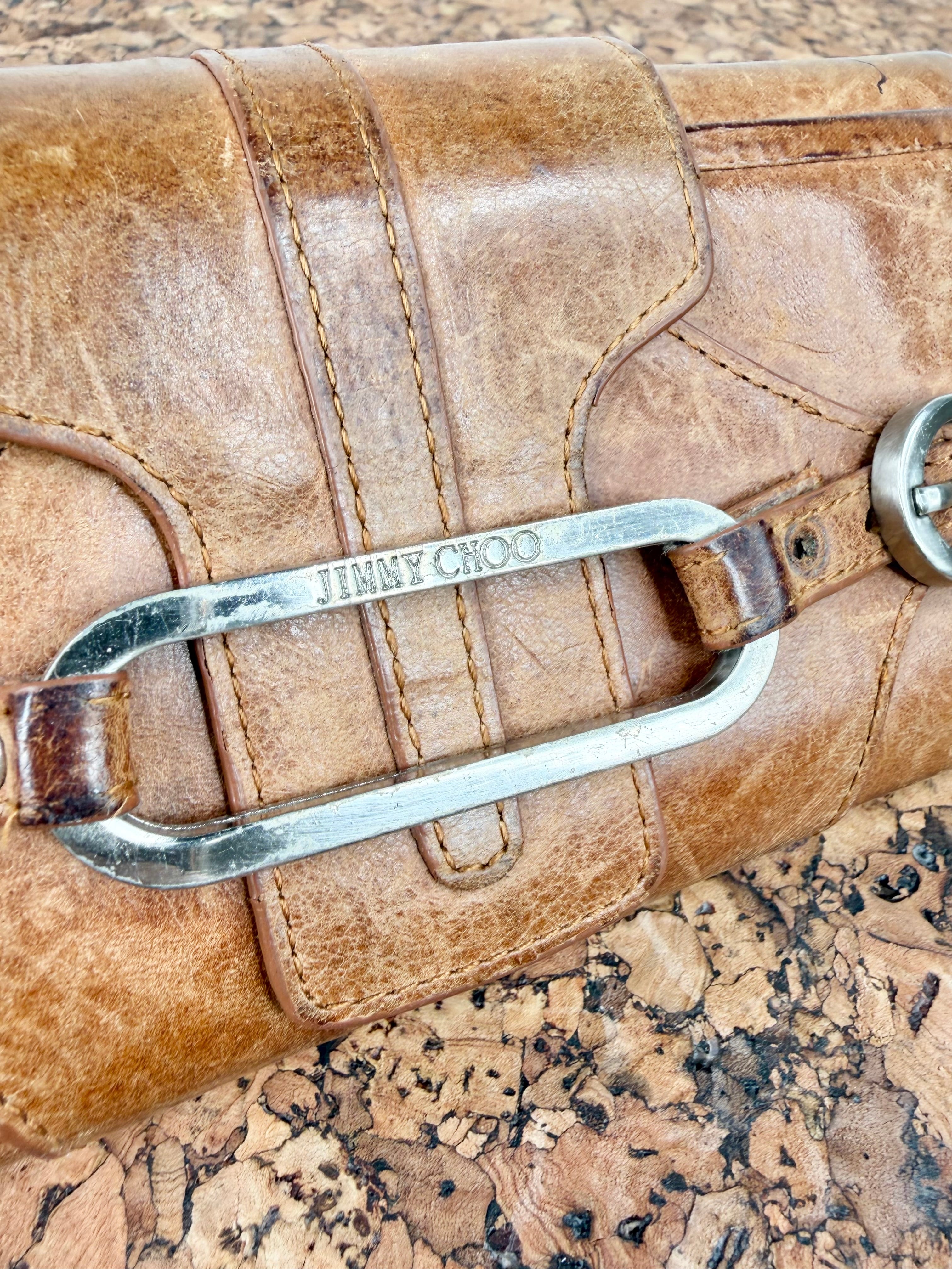 Jimmy Choo Tan Leather Wallet