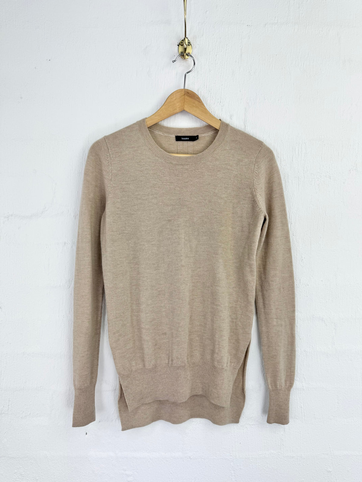 Bassike Biscuit Wool & Cashmere Sweater - AU8/10