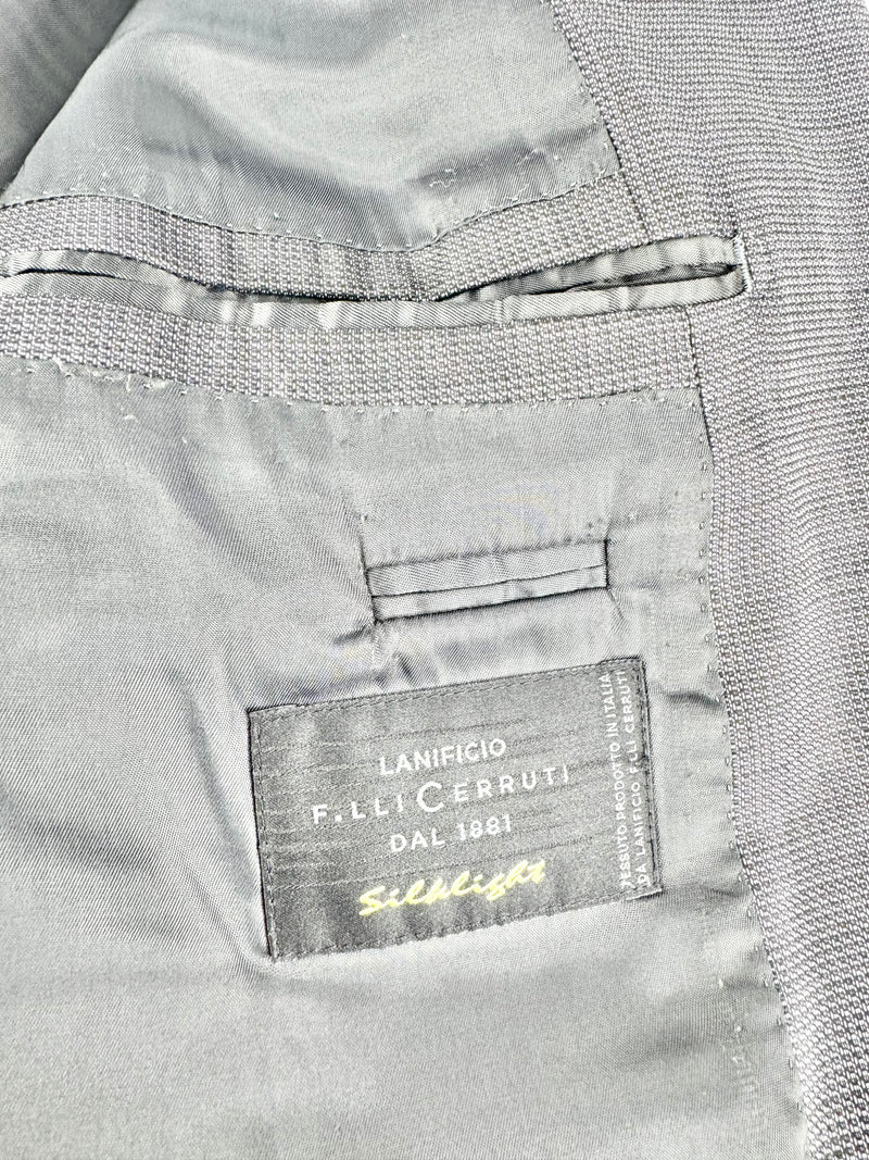 Lanificio F. LLi Cerruti Grey Silk & Wool Blend Suit - 54R