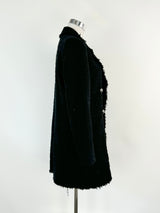 Massimo Dutti Black Tweed Coat - AU10