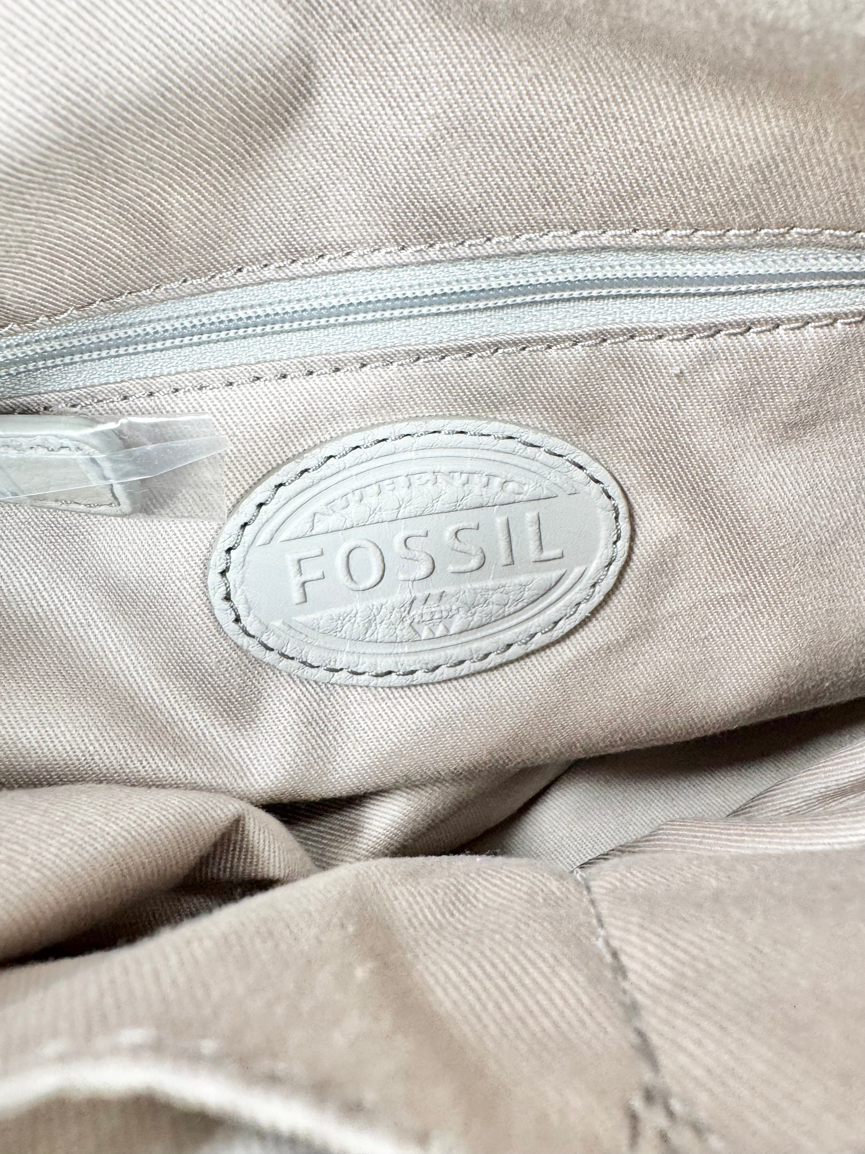 Fossil Taupe, Cream & Tan Shoulder Bag