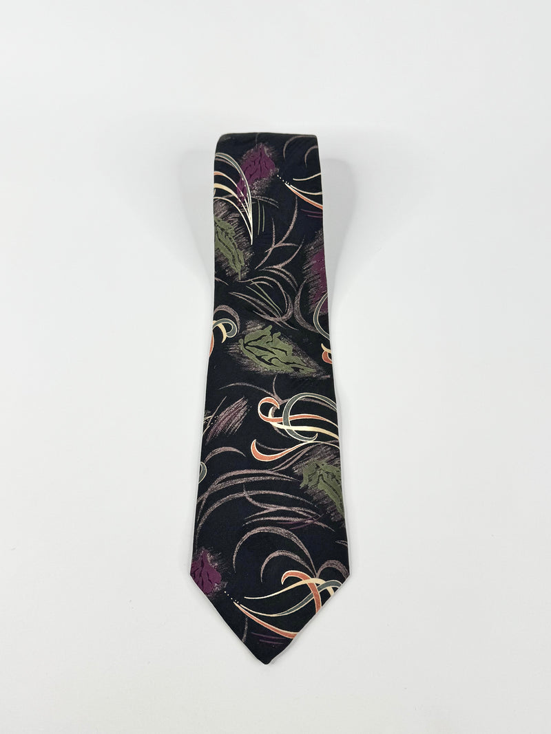 Christian Dior Monsieur Purple & Black Tie