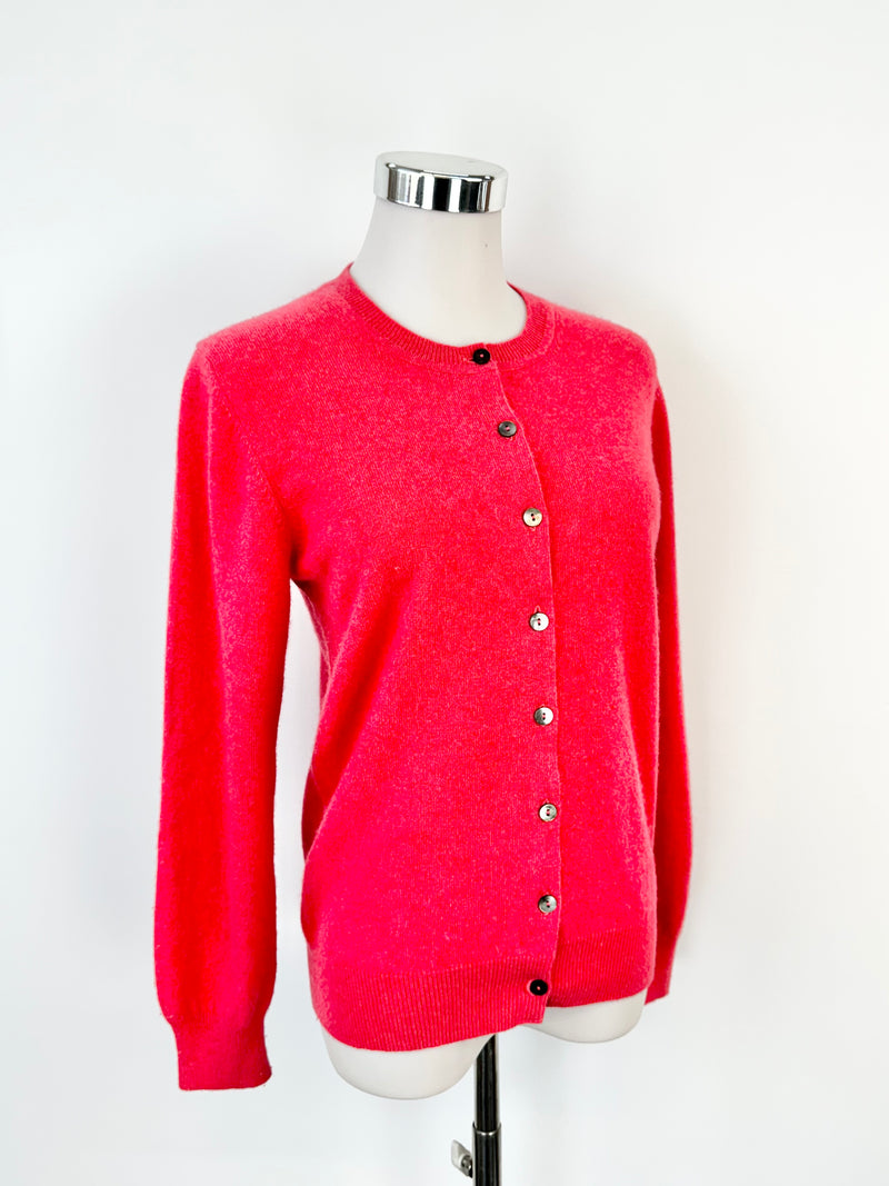 Hunter's Cerise Pink Cashmere Cardigan - AU10